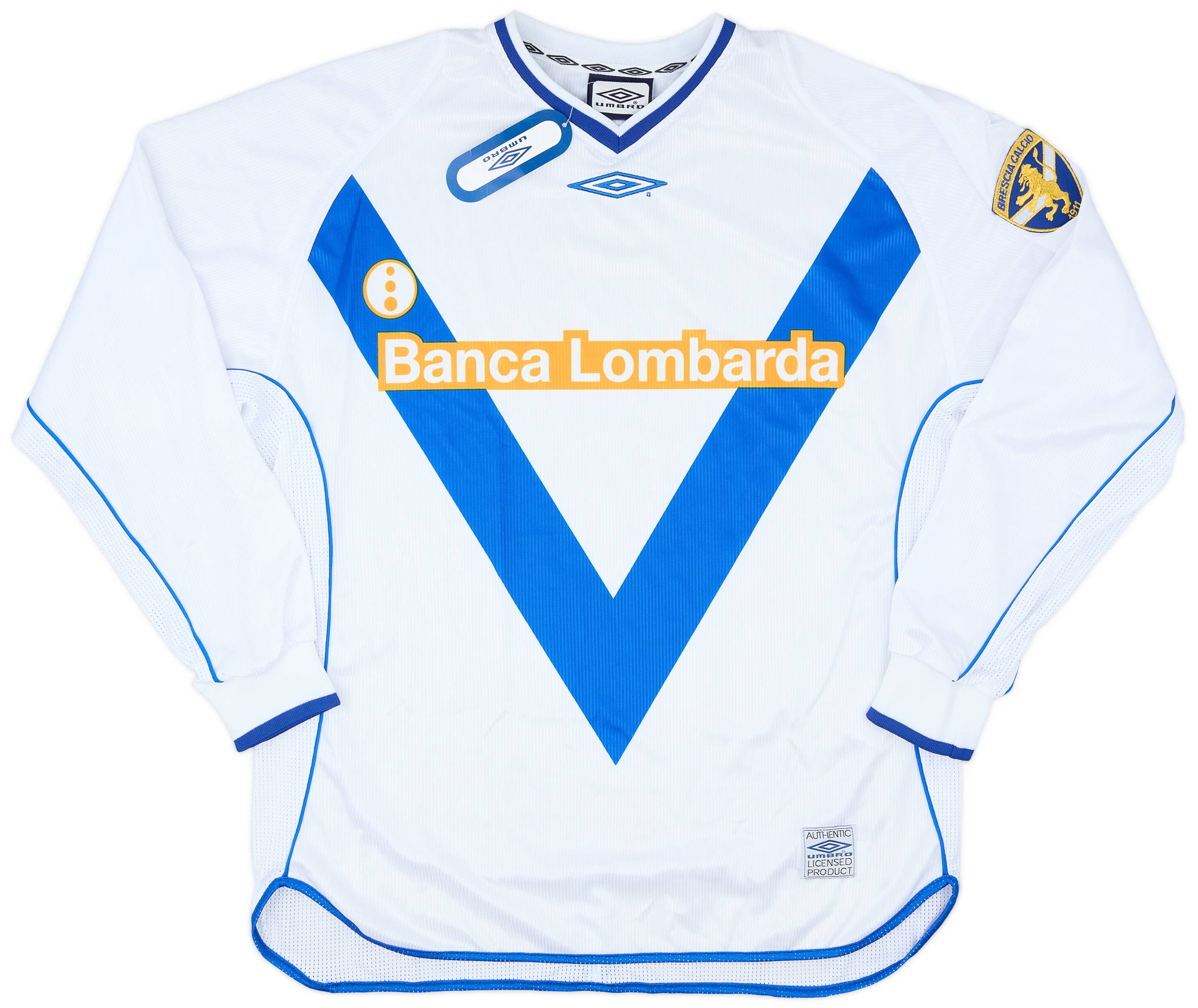 BAGGIO #10 BRESCIA CALCIO Maglia THIRD Shirt L 2001/02