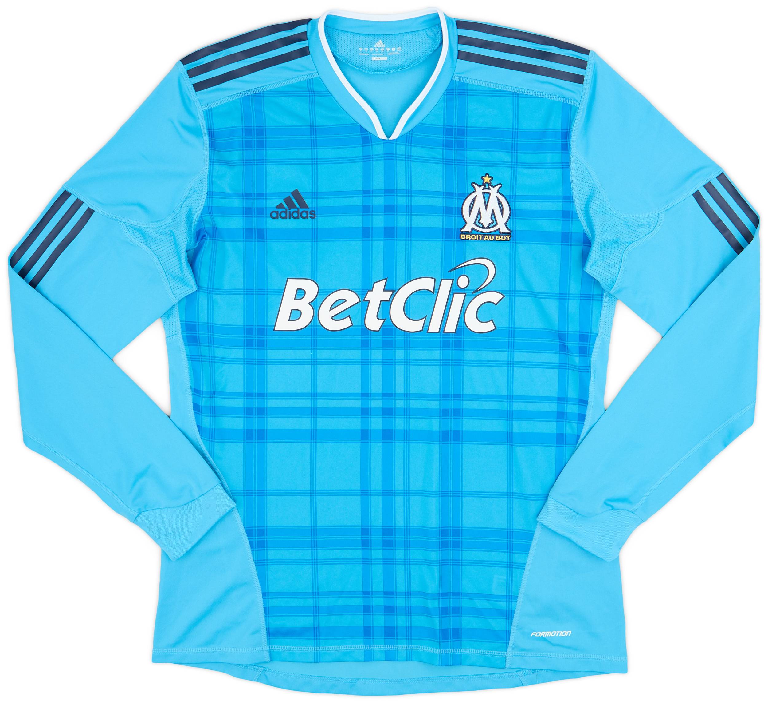 2010-11 Olympique Marseille Authentic Formotion Away L/S Shirt - 10/10 - (XL)