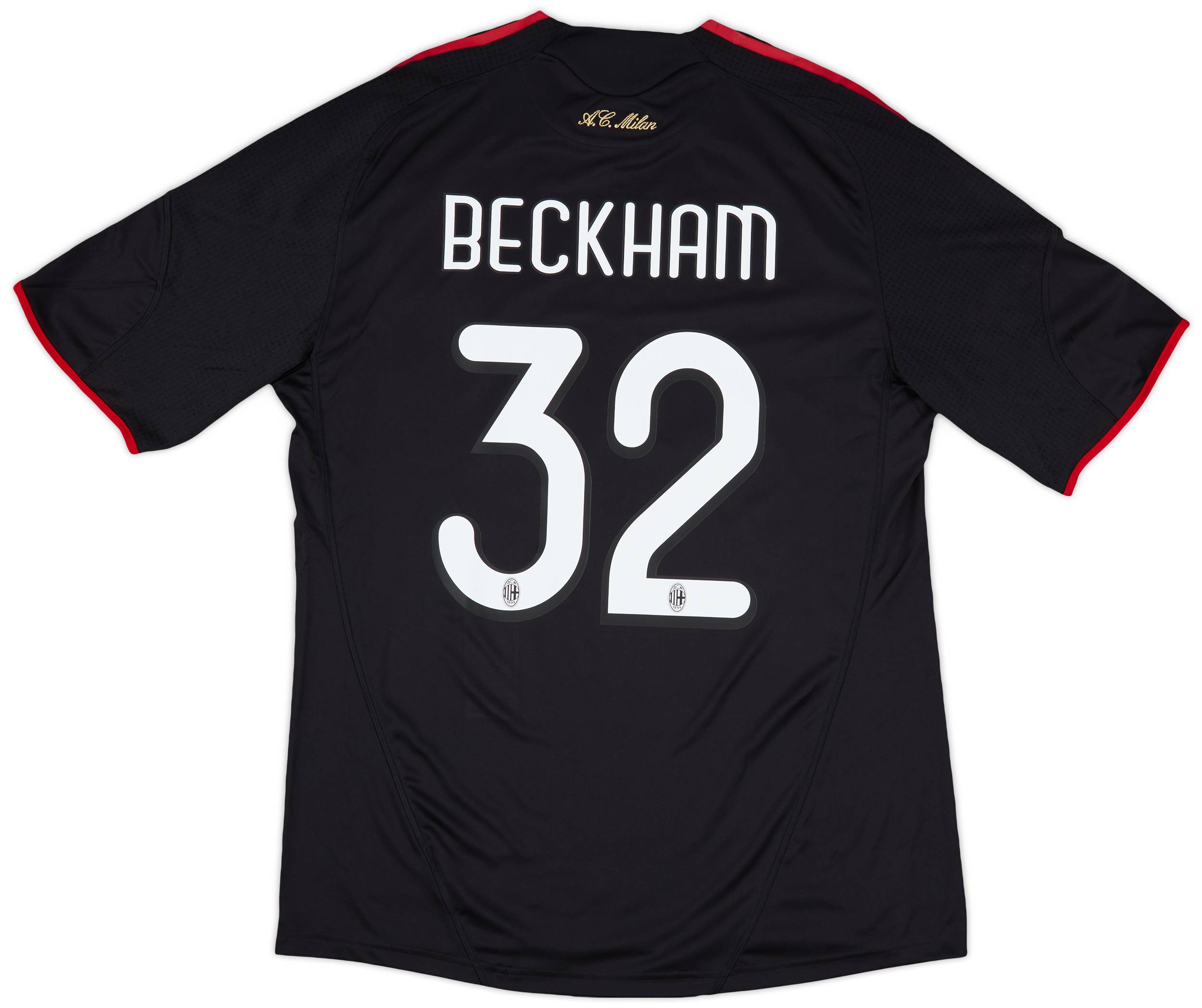 2009-10 AC Milan Player Issue Third Shirt Beckham #32 (XL)