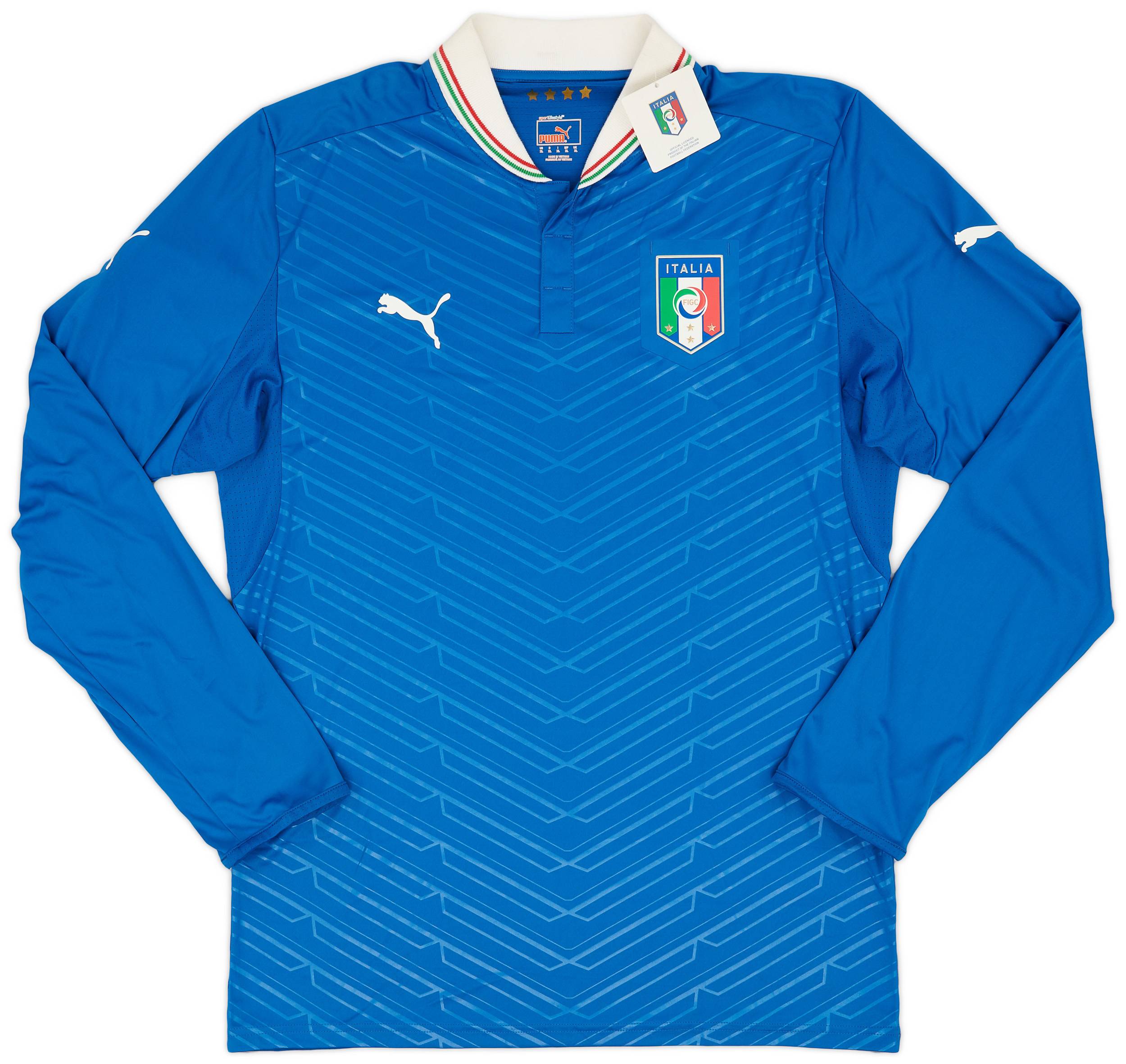 2012-13 Italy Player Issue Home L/S Shirt (XL)