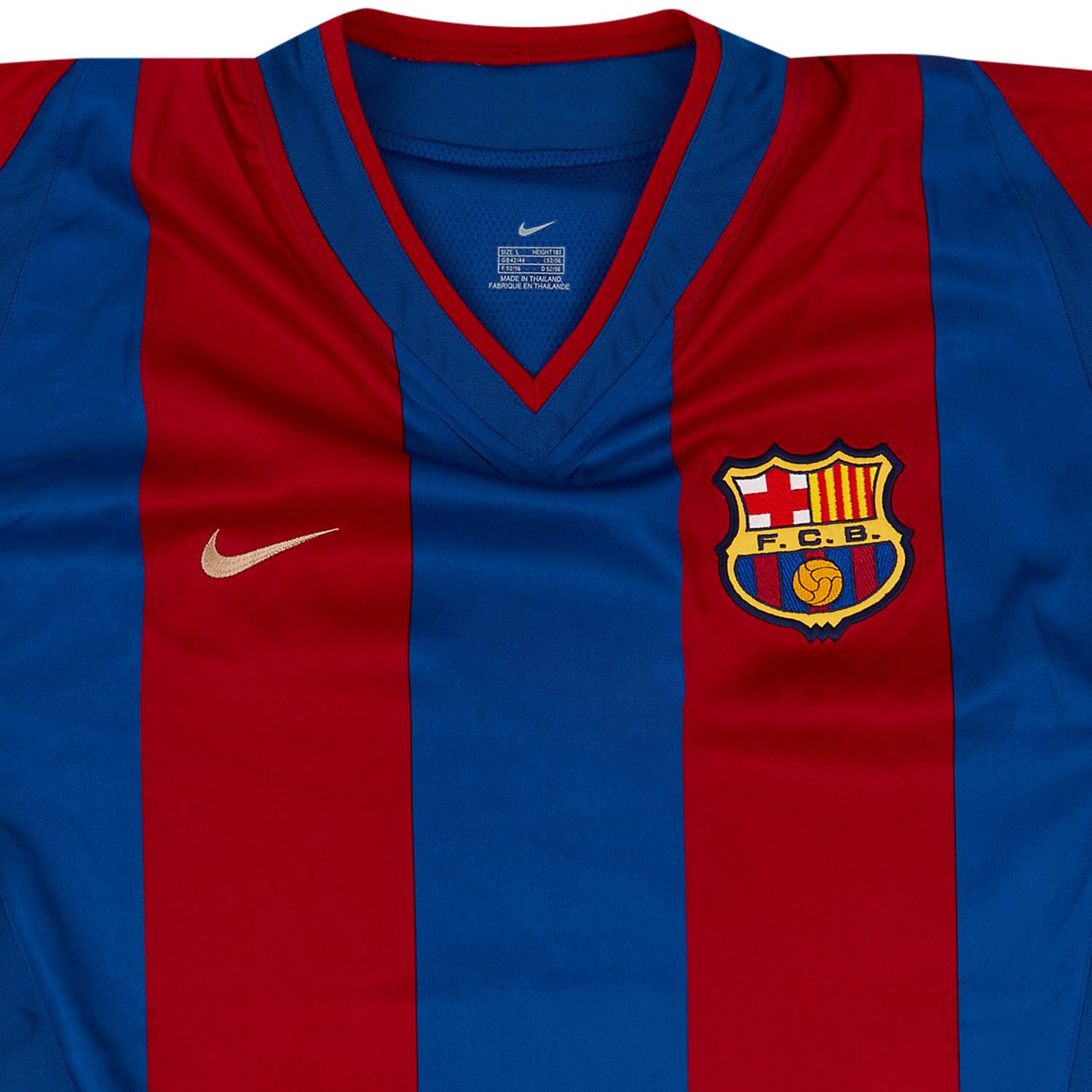 2002-03 Barcelona Player Issue Signed Home Shirt Puyol #5