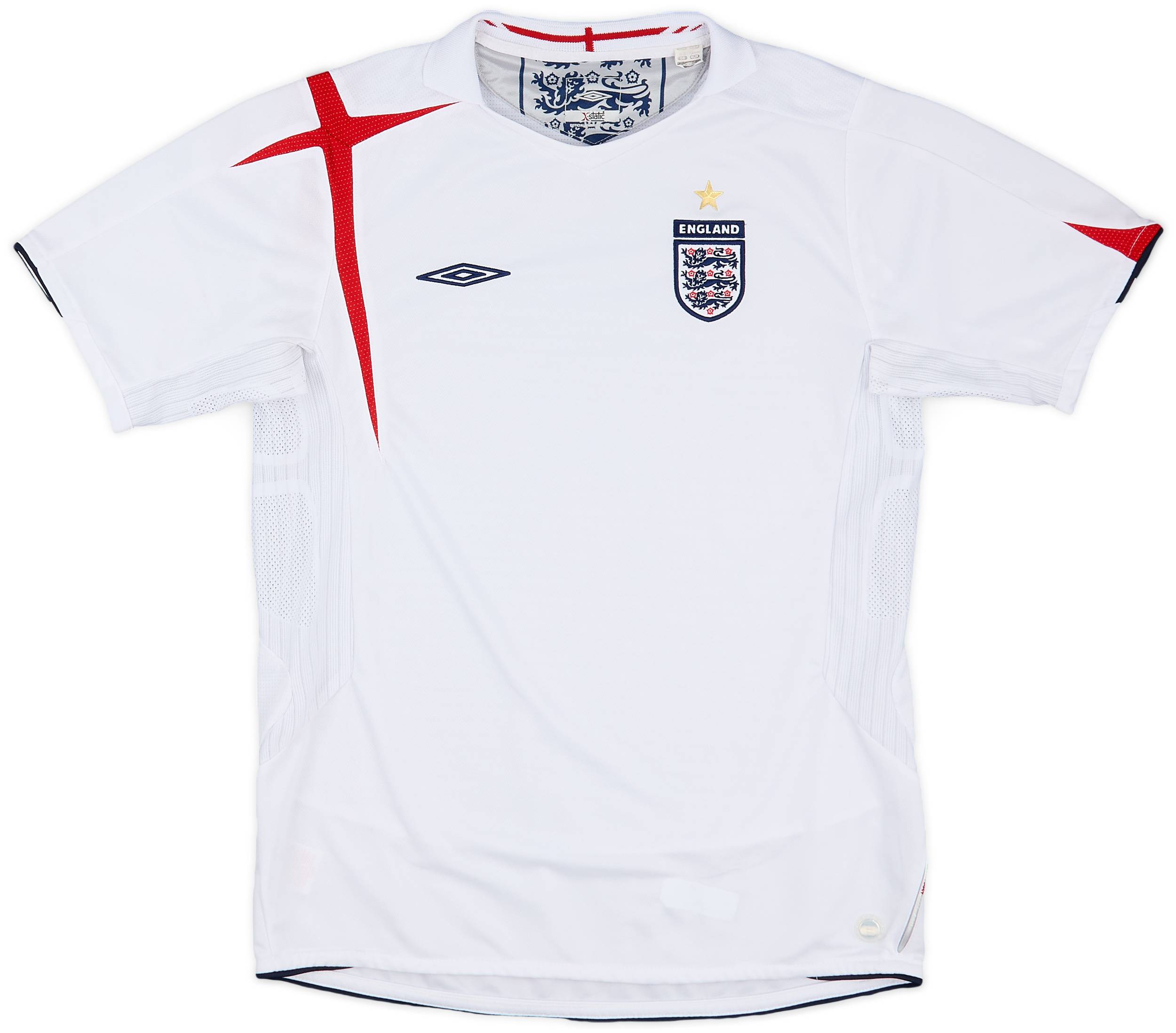 2005-07 England Home Shirt - 7/10 - (XL.Boys)