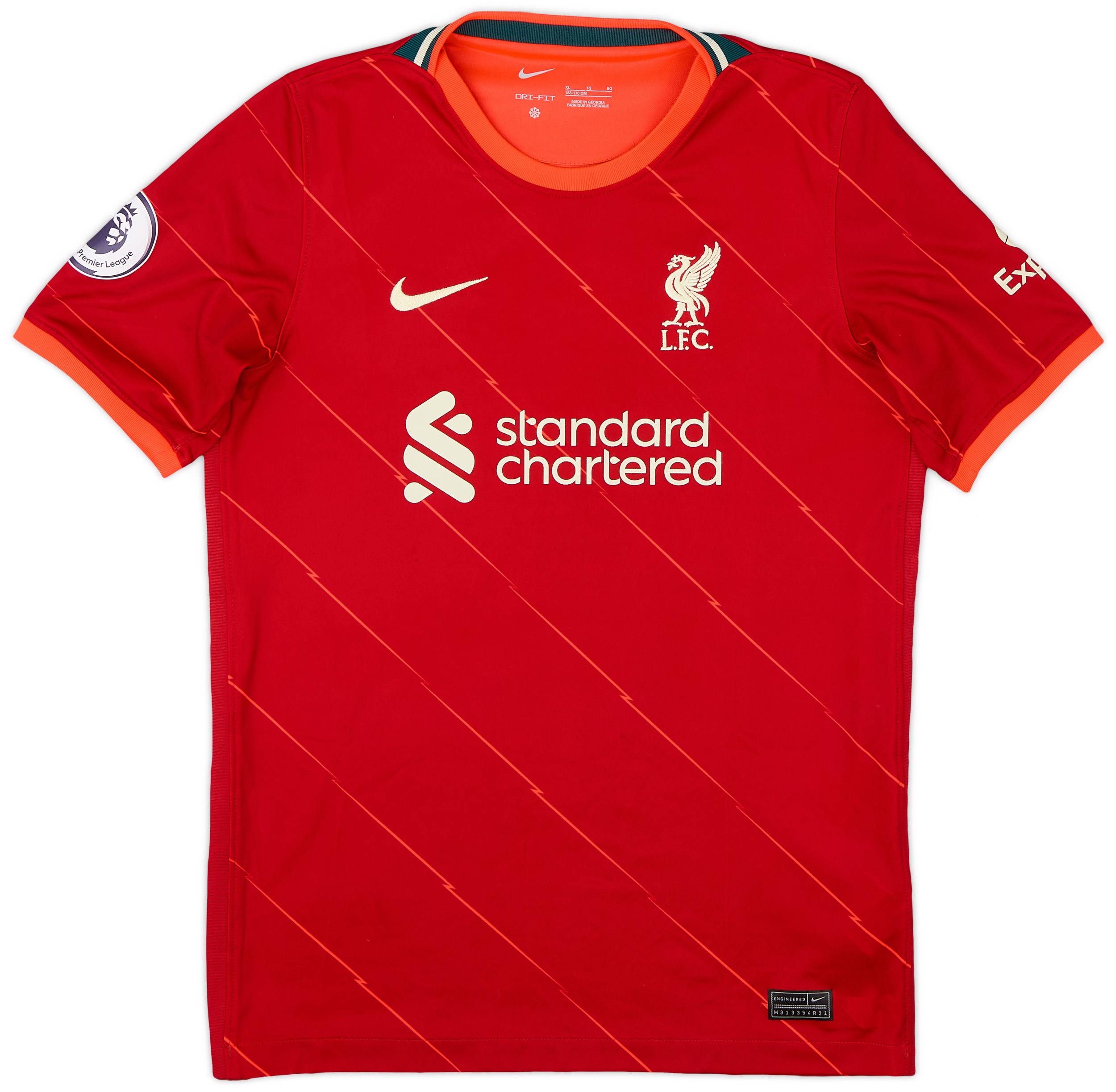 2021-22 Liverpool Home Shirt - 8/10 - (XL.Boys)