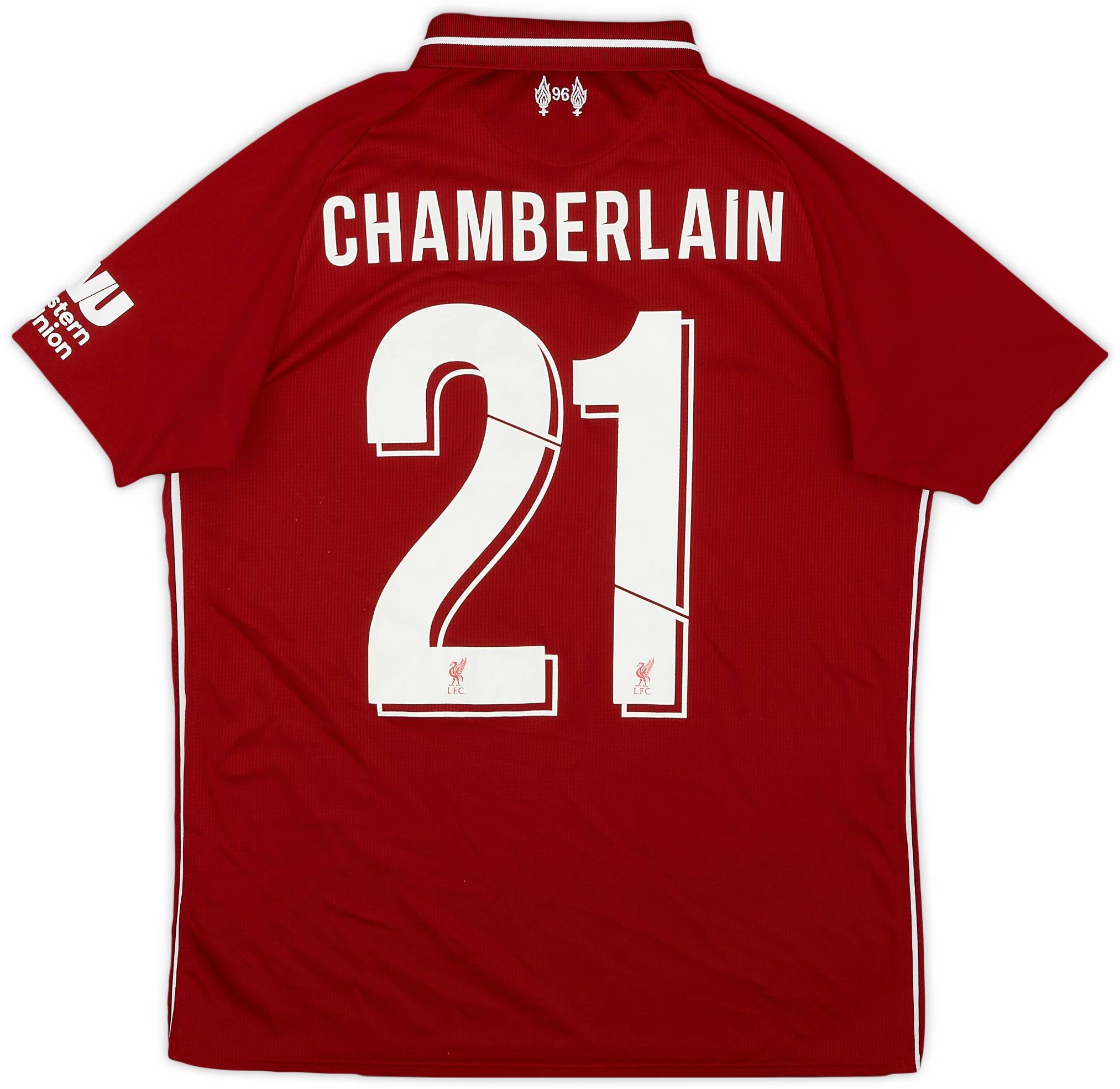 2018-19 Liverpool Home Shirt Chamberlain #21 - 8/10 - (XL.Boys)