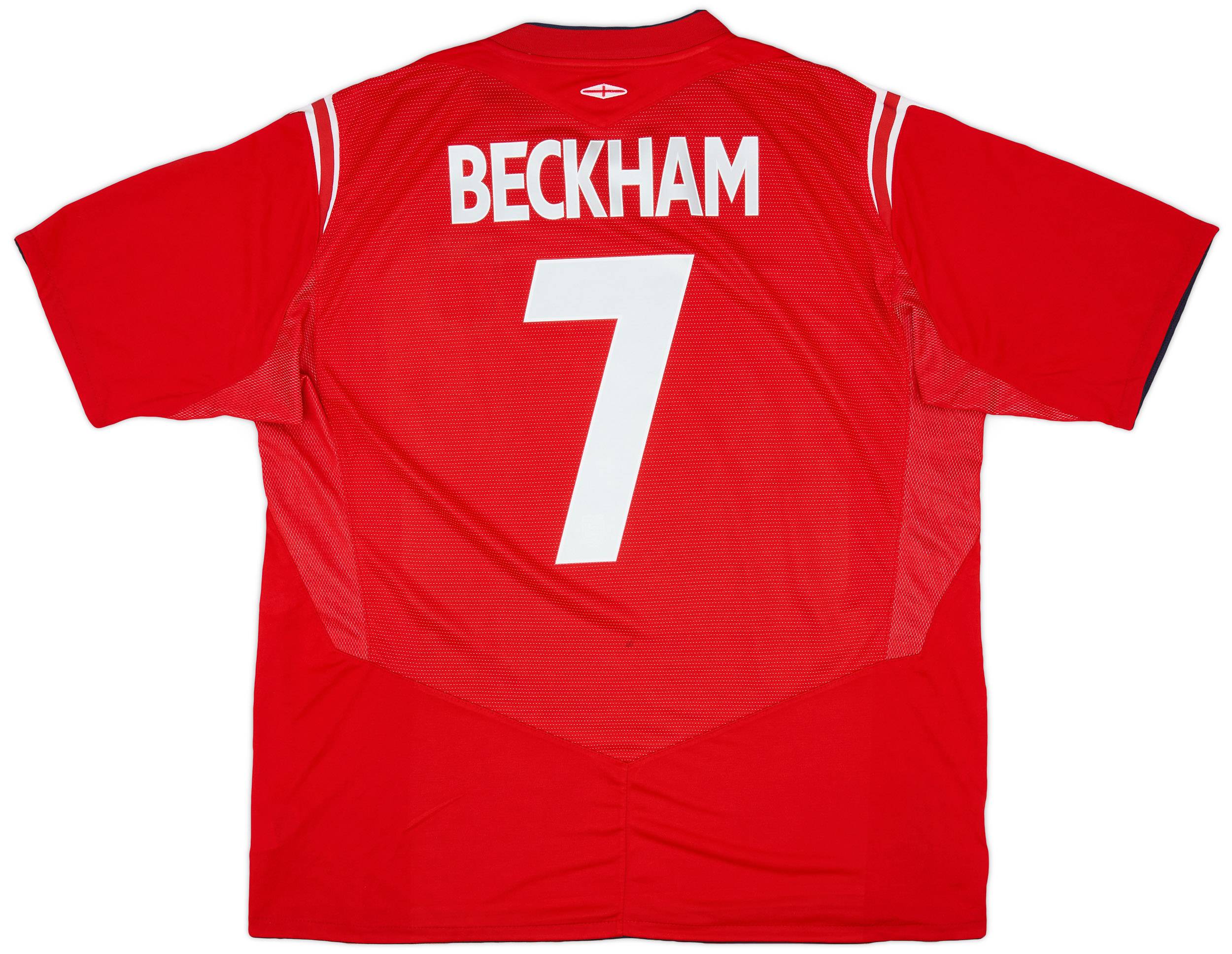 2004-06 England Away Shirt Beckham #7 - 6/10 - (XXL)