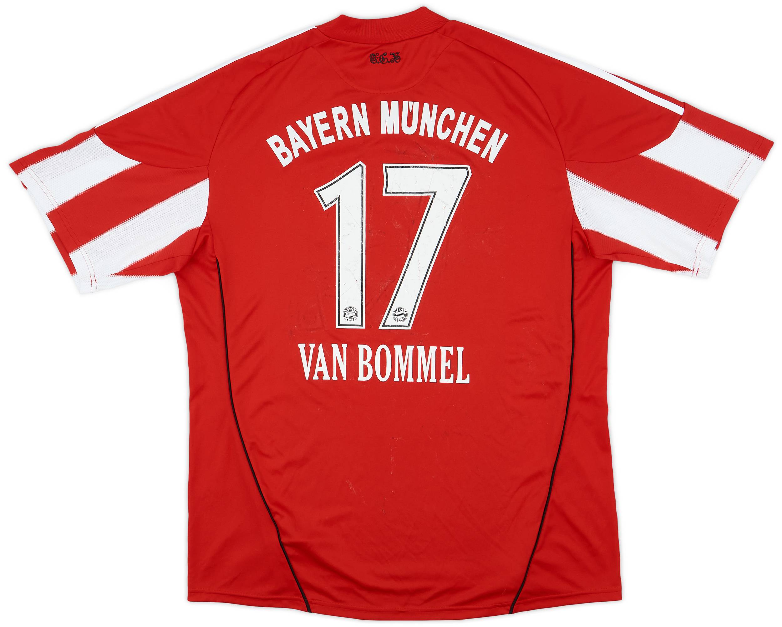 新品即決 Van Shirt Home Munich Bayern 2010-11 Bommel (XL) - 5/10 - #17 ウェア