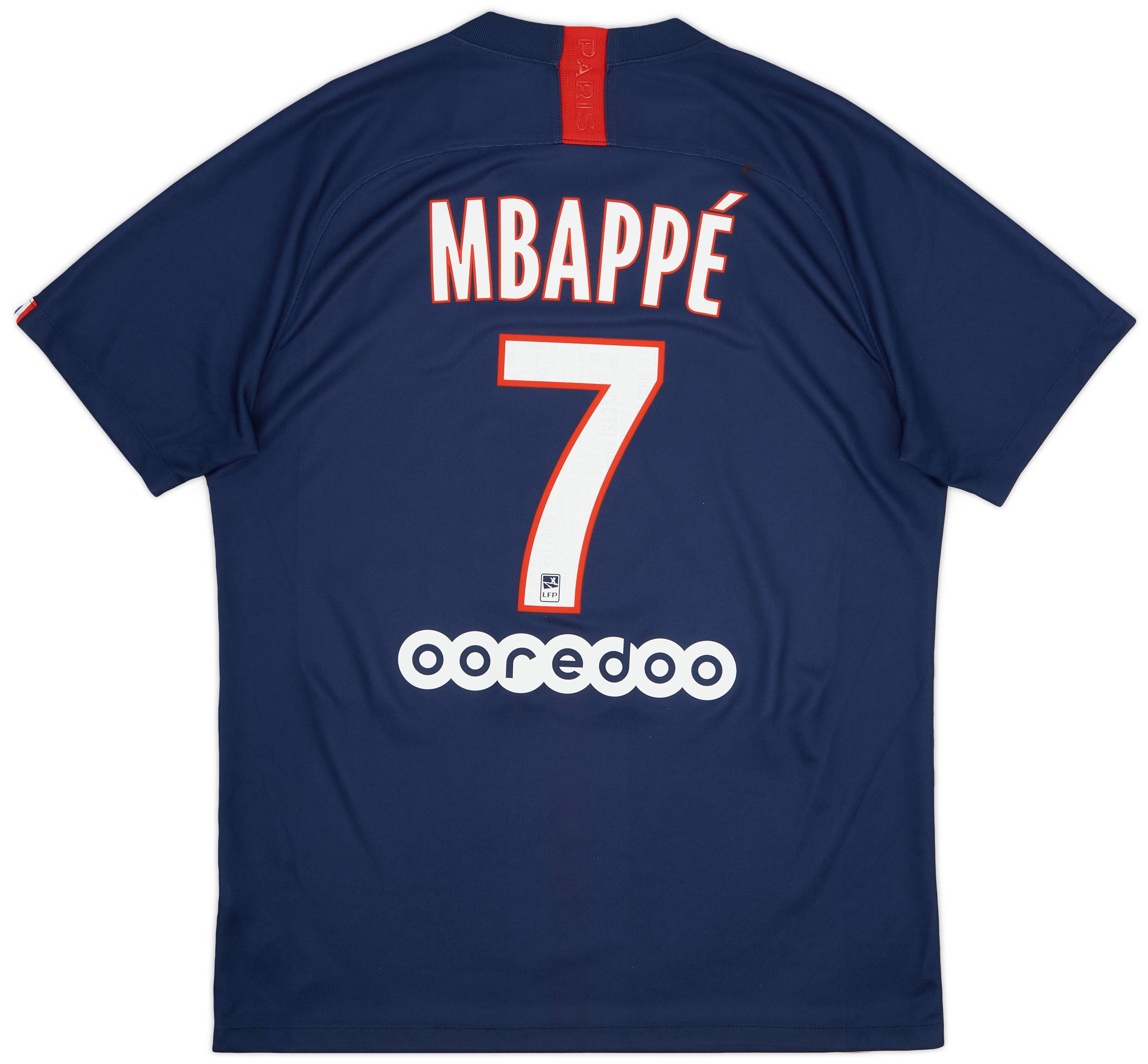 2019-20 Paris Saint-Germain Home Shirt Mbappe #7 - 7/10 - (L)