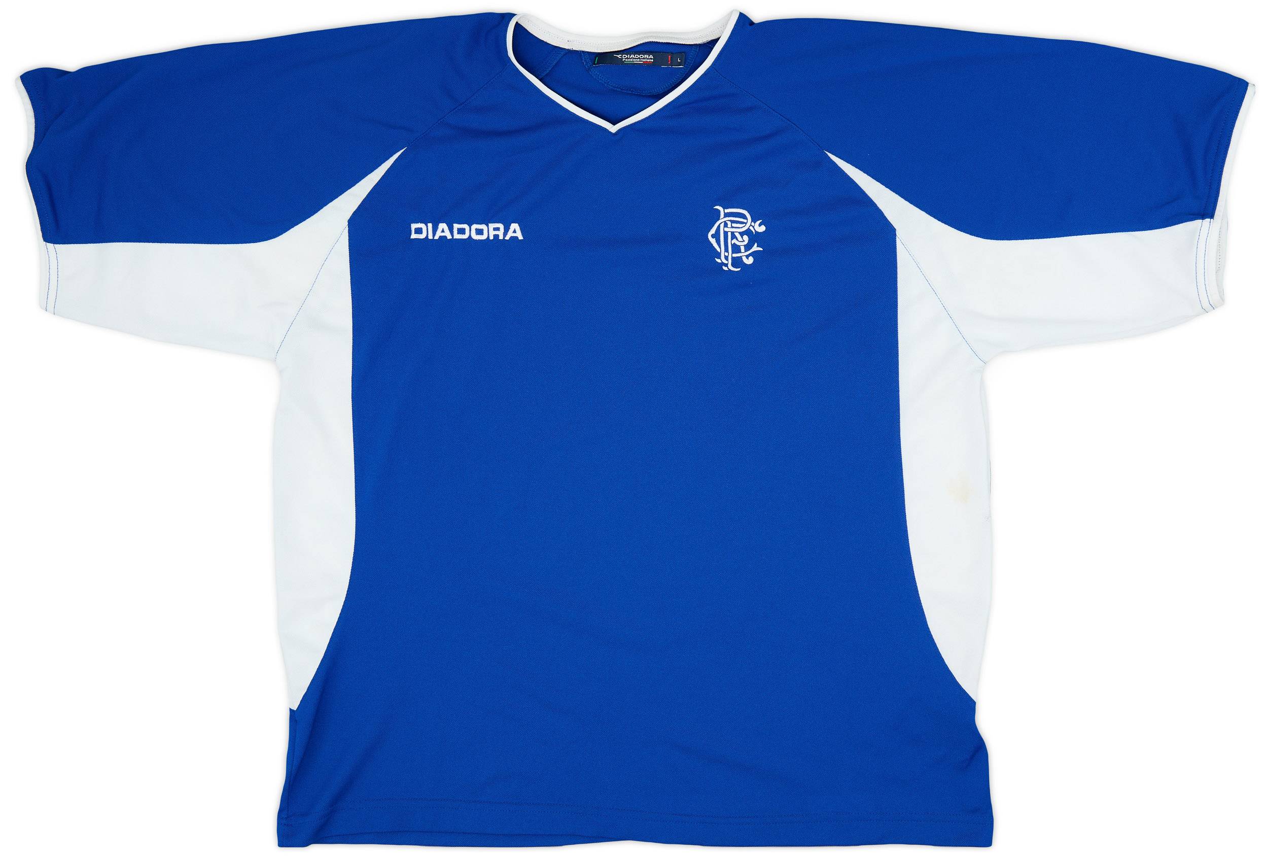 2003-04 Rangers Diadora Training Shirt - 9/10 - (L)