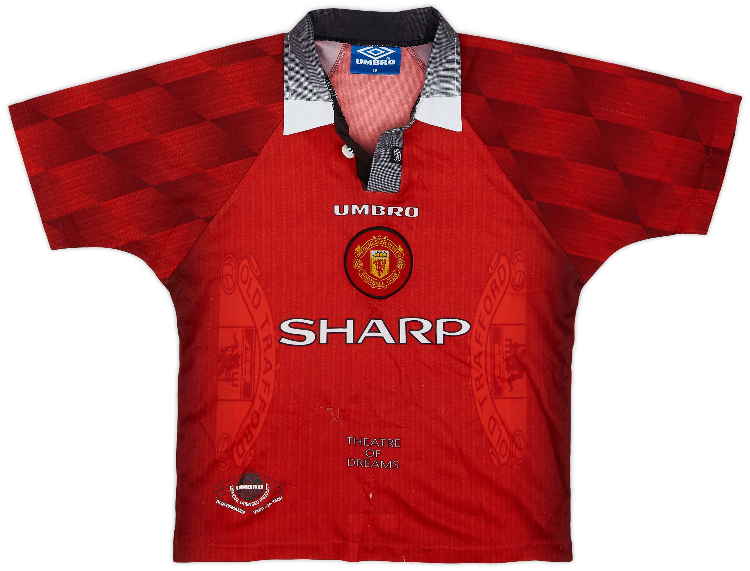 最新最全のをすべて 1996-98 Manchester (L.Boys) - 4/10 - Shirt Home United ウェア