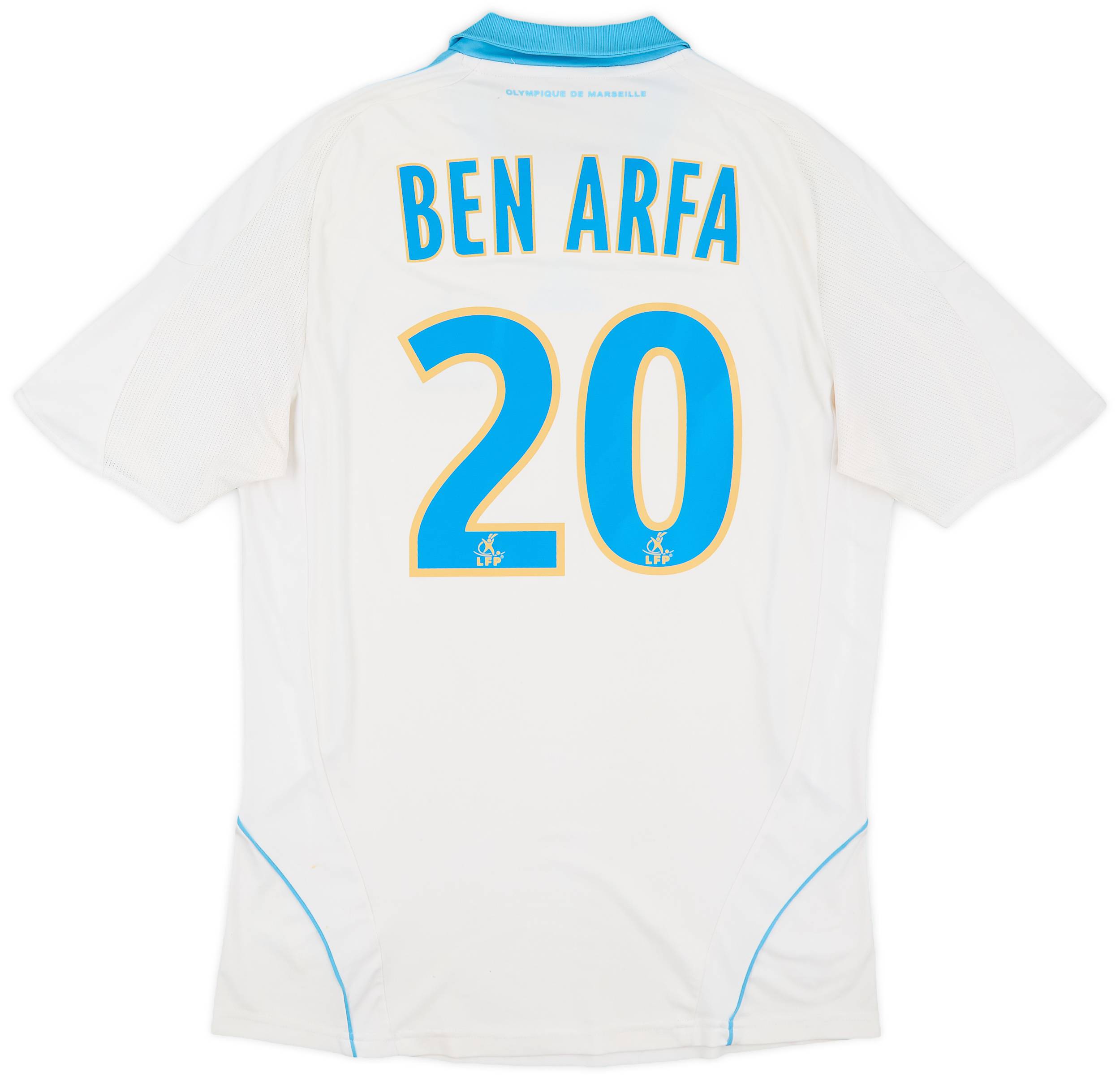 2008-09 Olympique Marseille Home Shirt Ben Arfa #20 - 6/10 - (M)