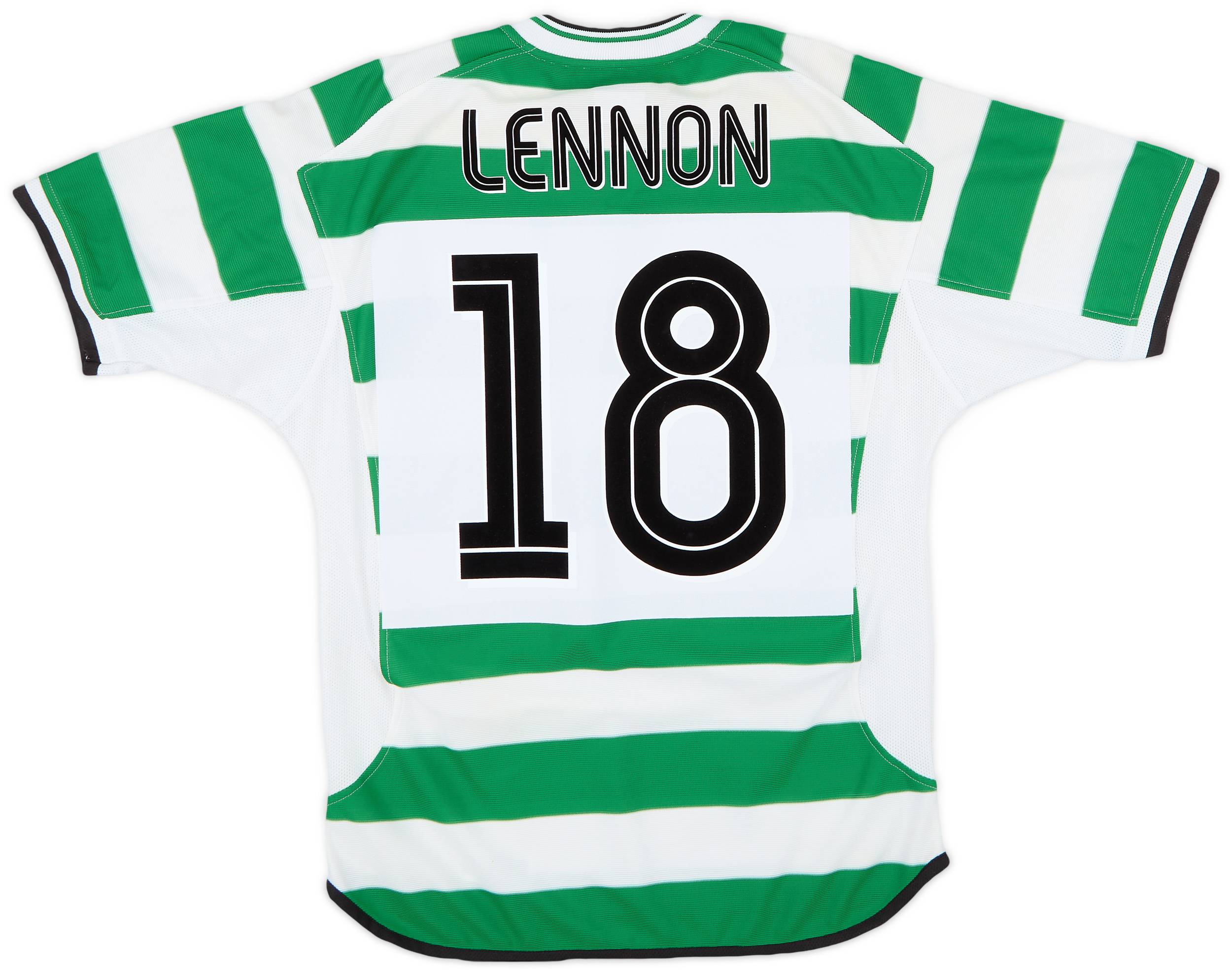 2001-03 Celtic Home Shirt Lennon #18 - 8/10 - (S)
