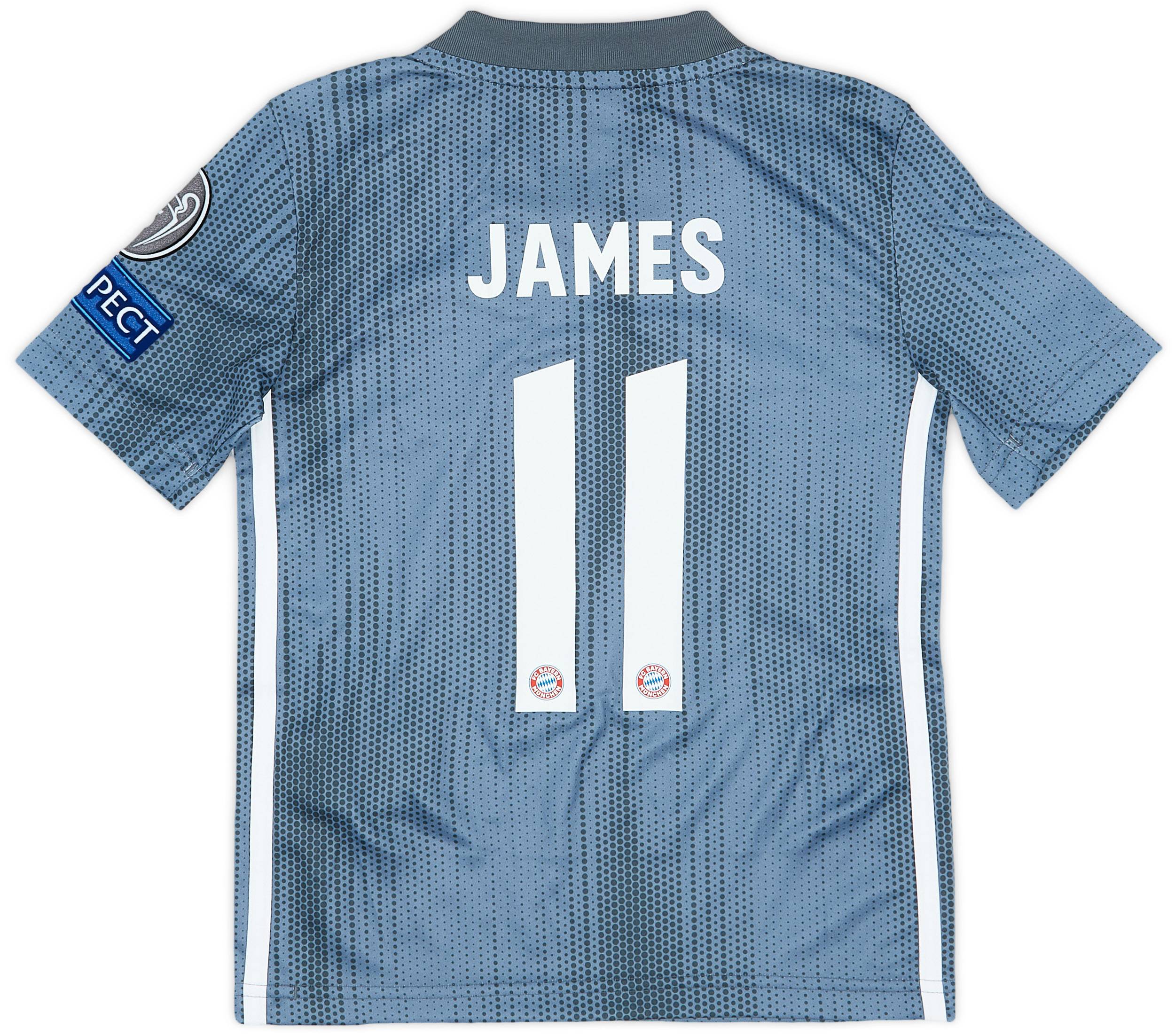 2018-19 Bayern Munich Third Shirt James #11 - 9/10 - (7-8 Years)