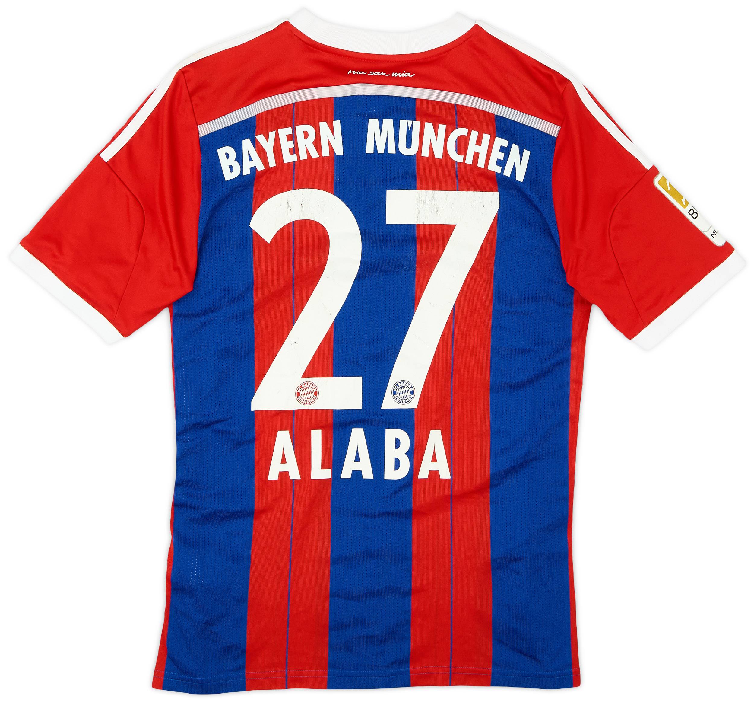 2014-15 Bayern Munich Home Shirt Alaba #27 5/10