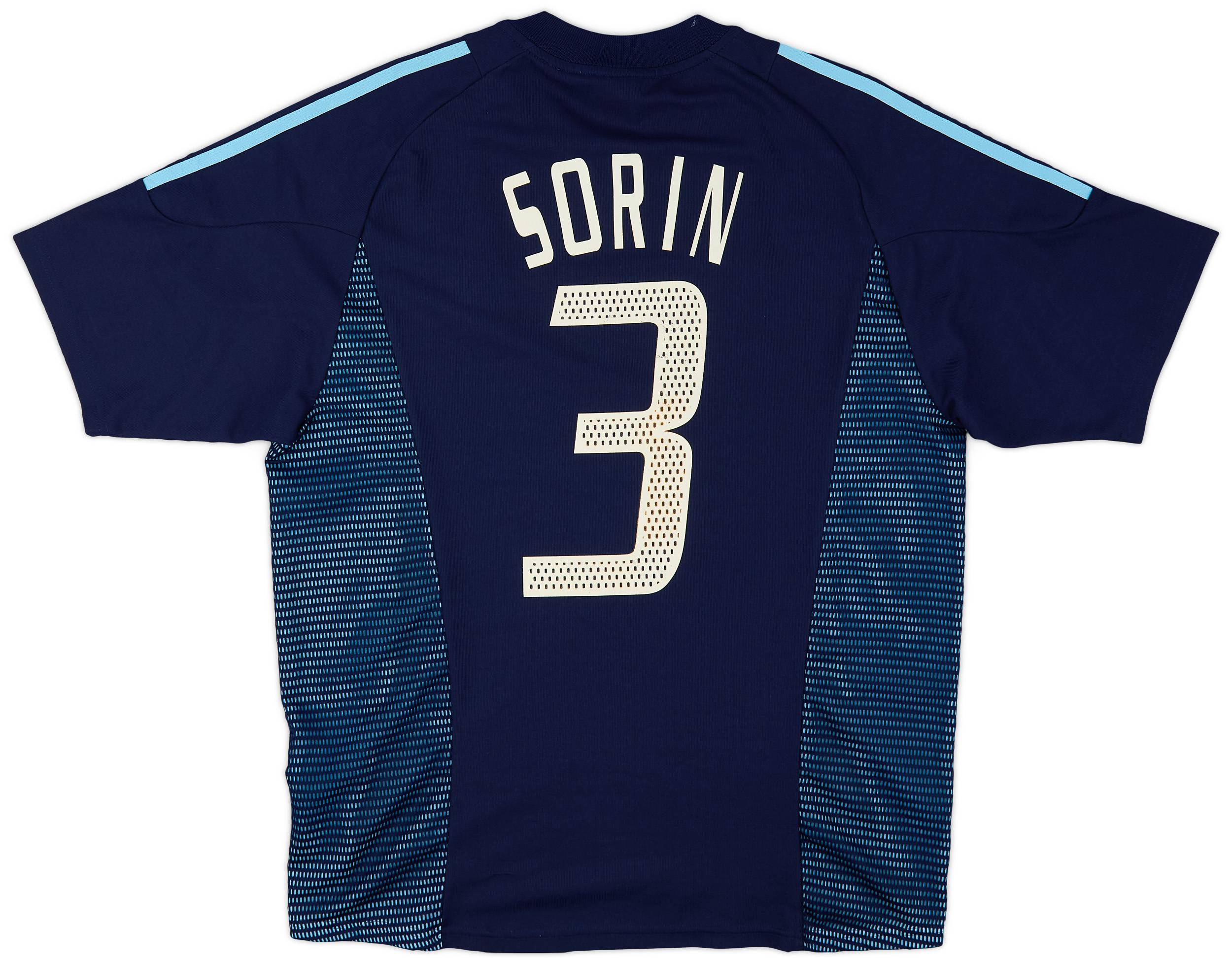 2002-04 Argentina Away Shirt Sorin #3 - 6/10 - (M)