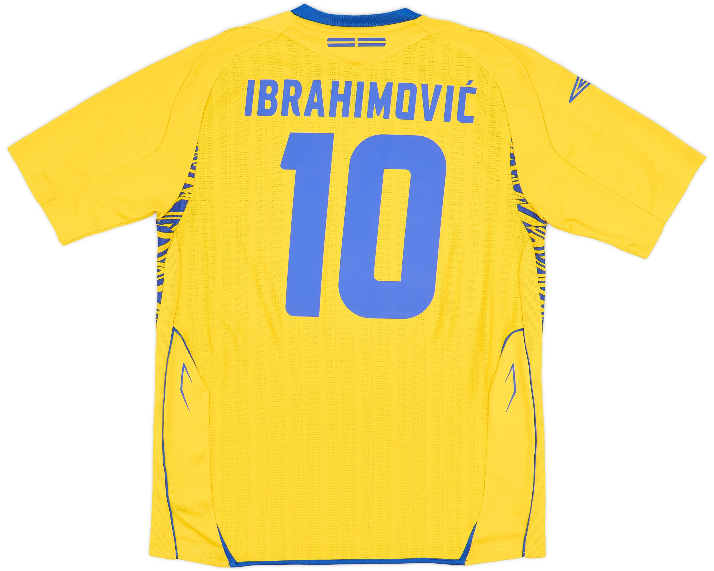 2007-09 Sweden Home Shirt Ibrahimović #10 - 8/10 - (L)