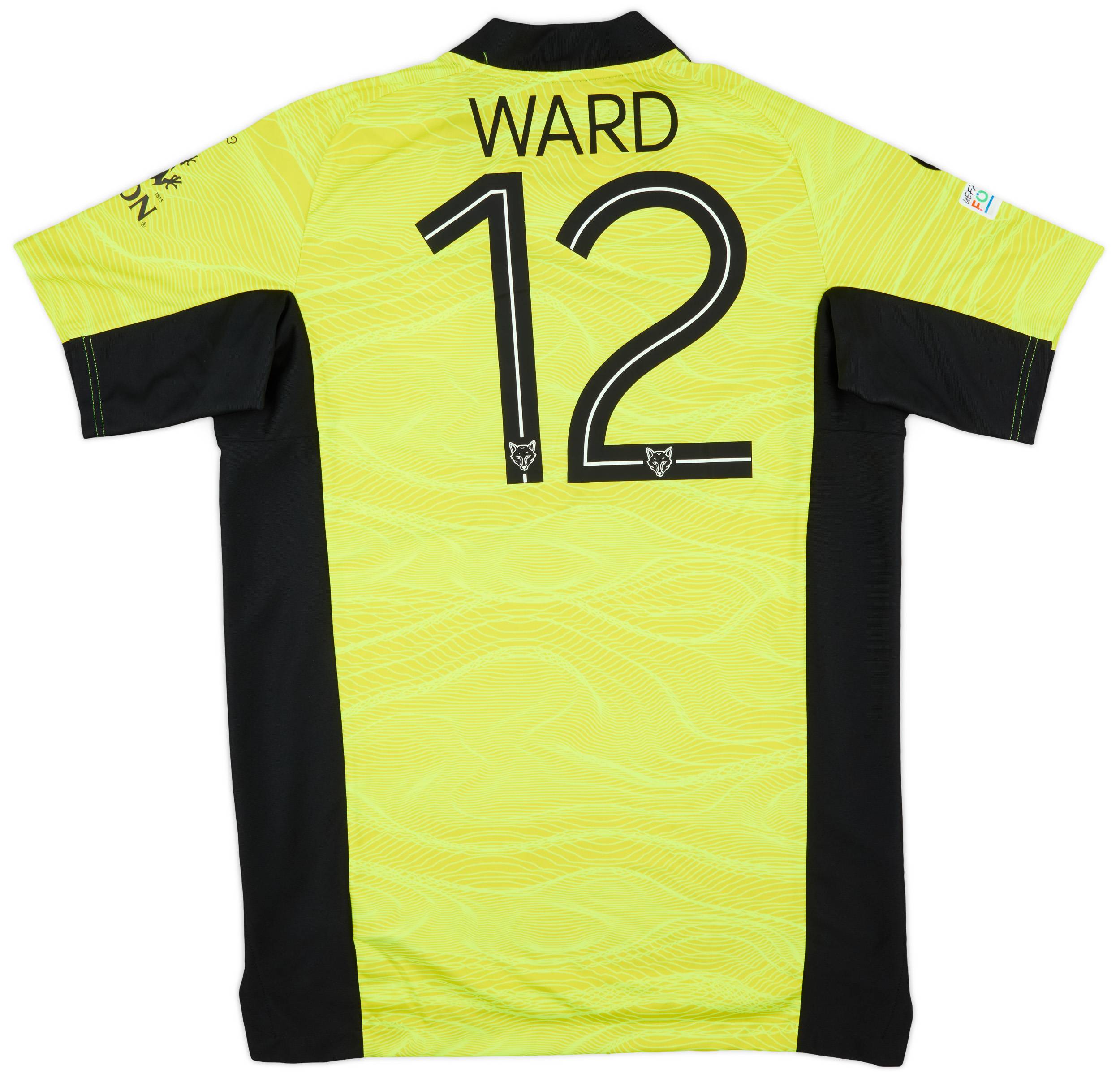 2021-22 Leicester Match Issue Europa League GK Shirt Ward #12