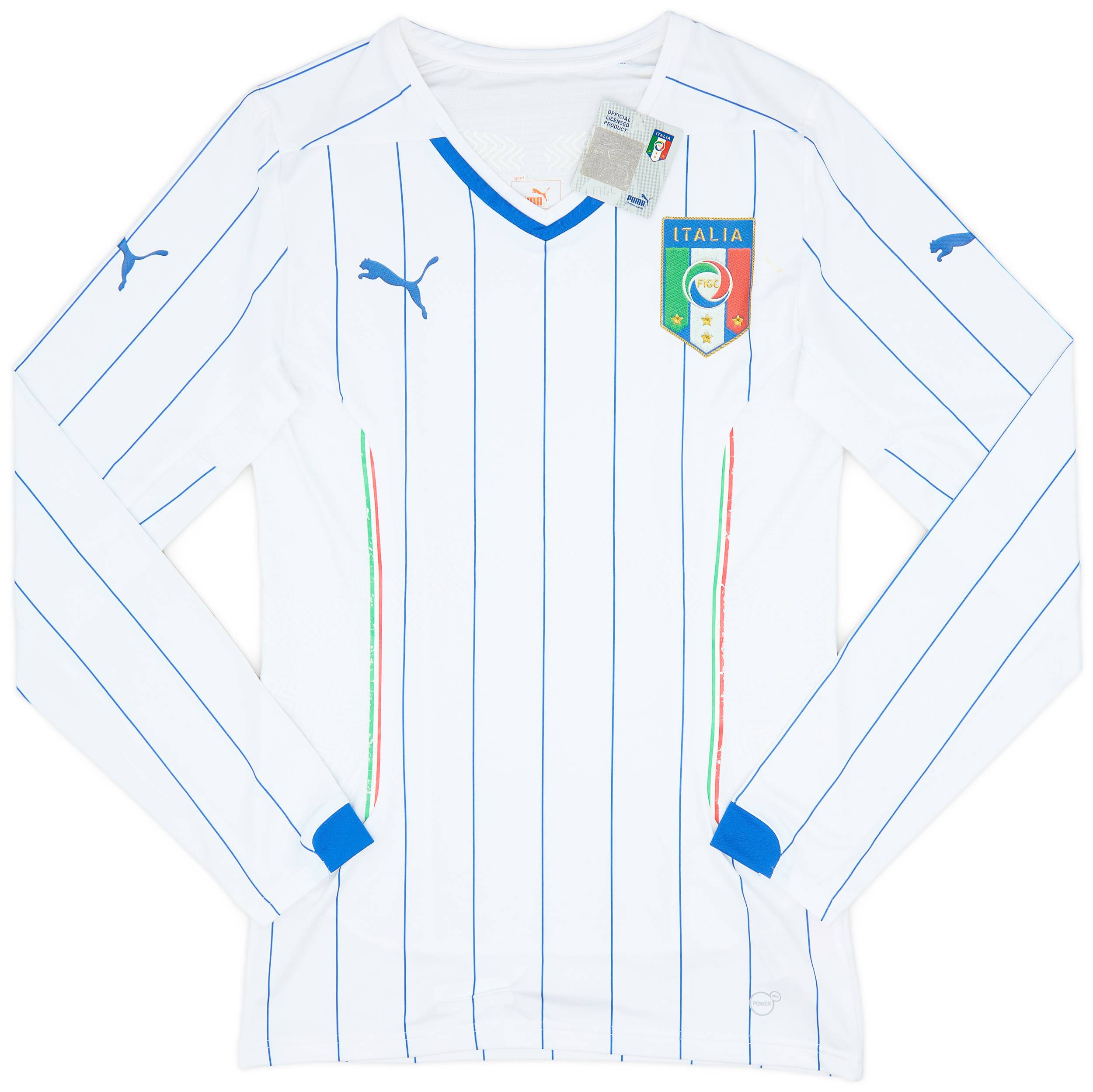 2014-15 Italy Player Issue Away L/S Shirt (L)