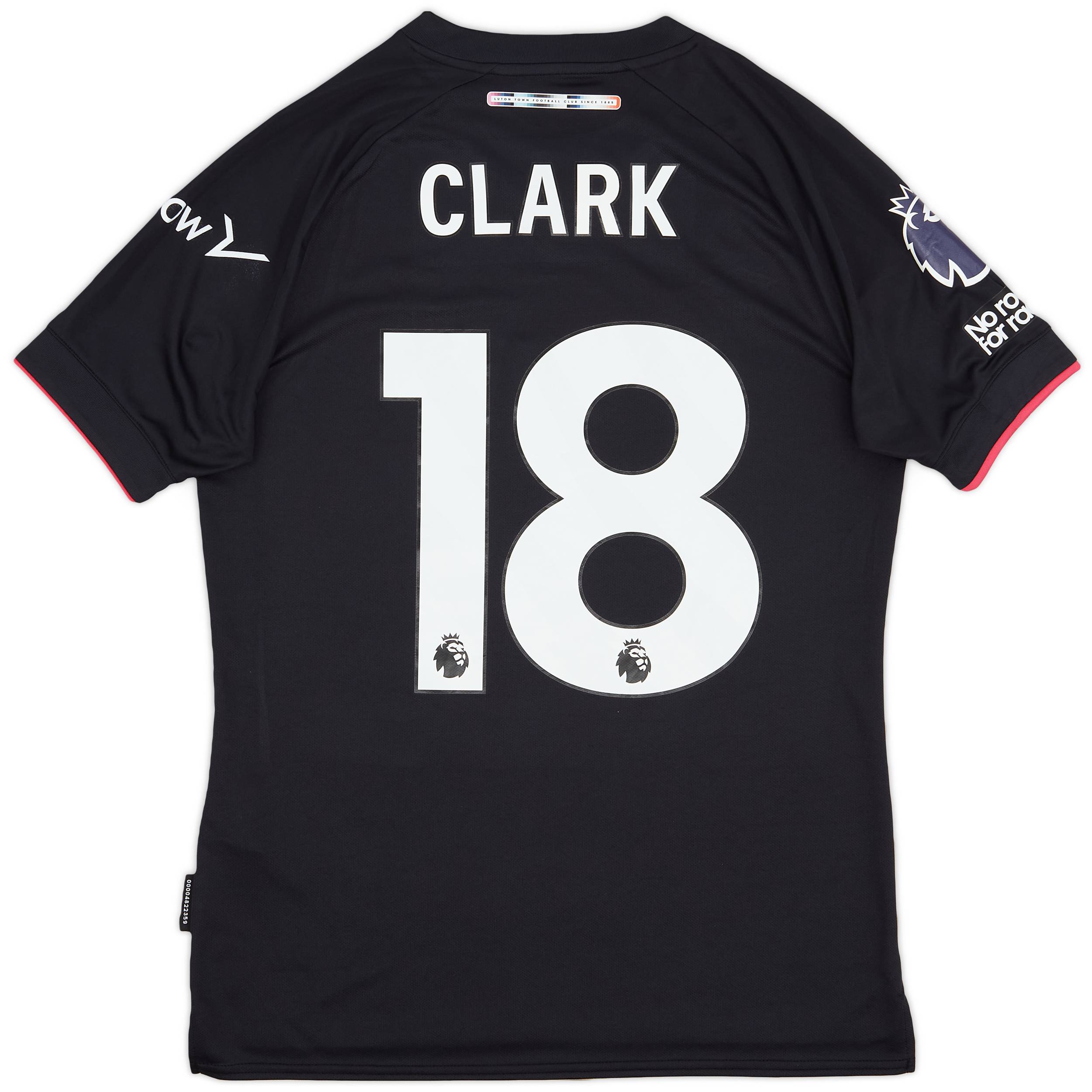 2023-24 Luton Match Issue Third Shirt Clark #18