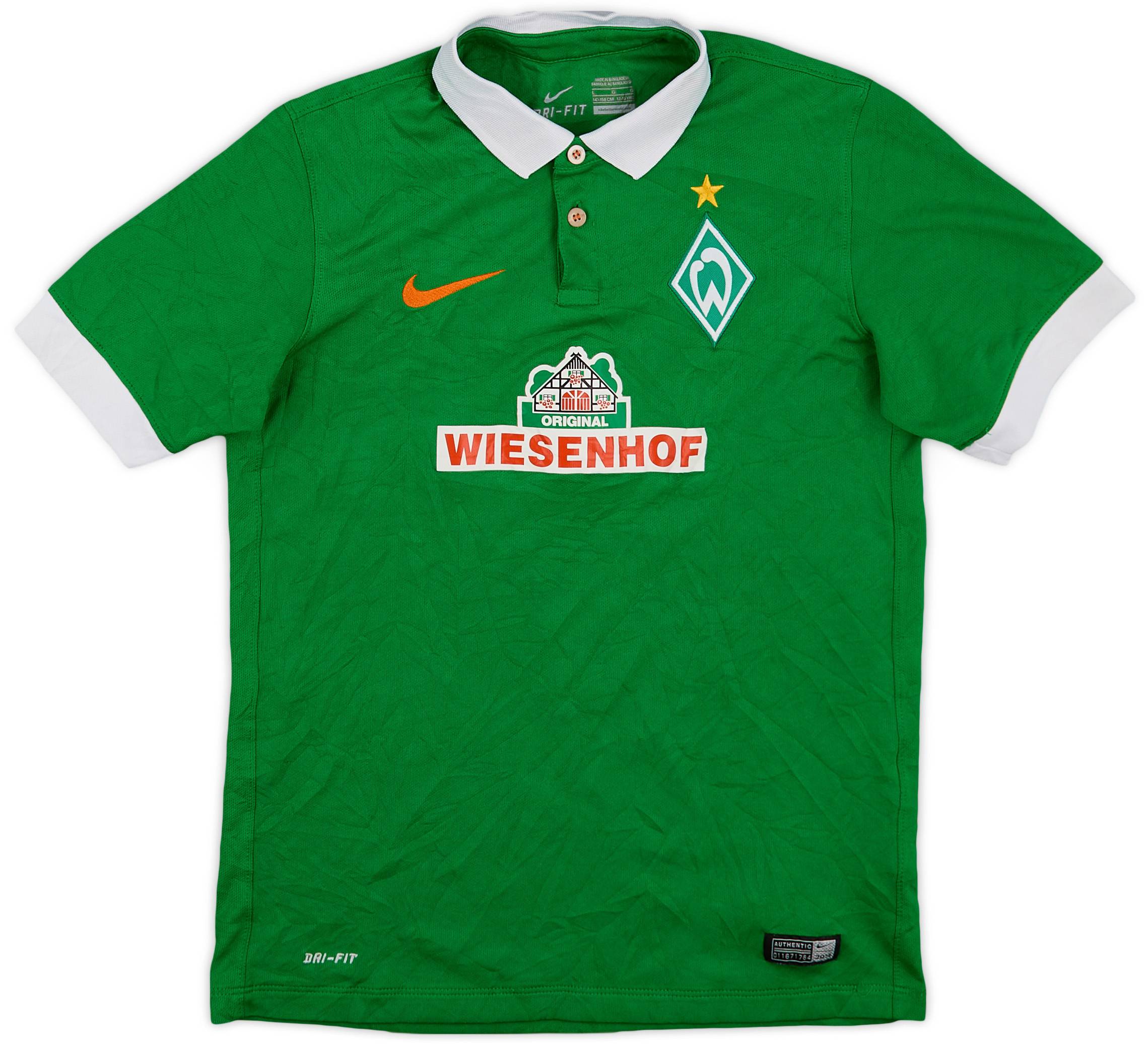 2014-15 Werder Bremen Home Shirt - 9/10 - (L.Boys)