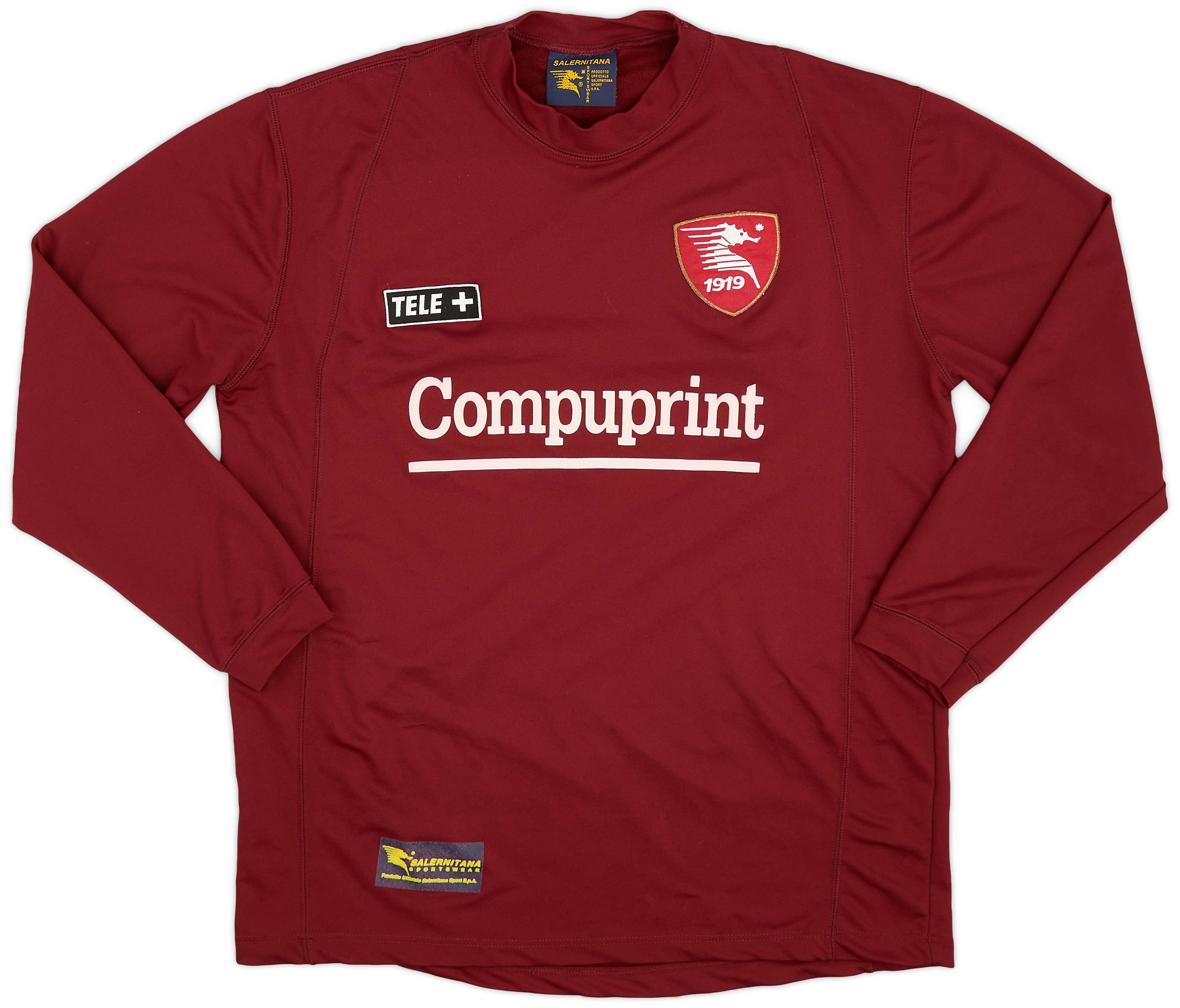 2000-01 Salernitana Home L/S Shirt - 9/10 - (XL)