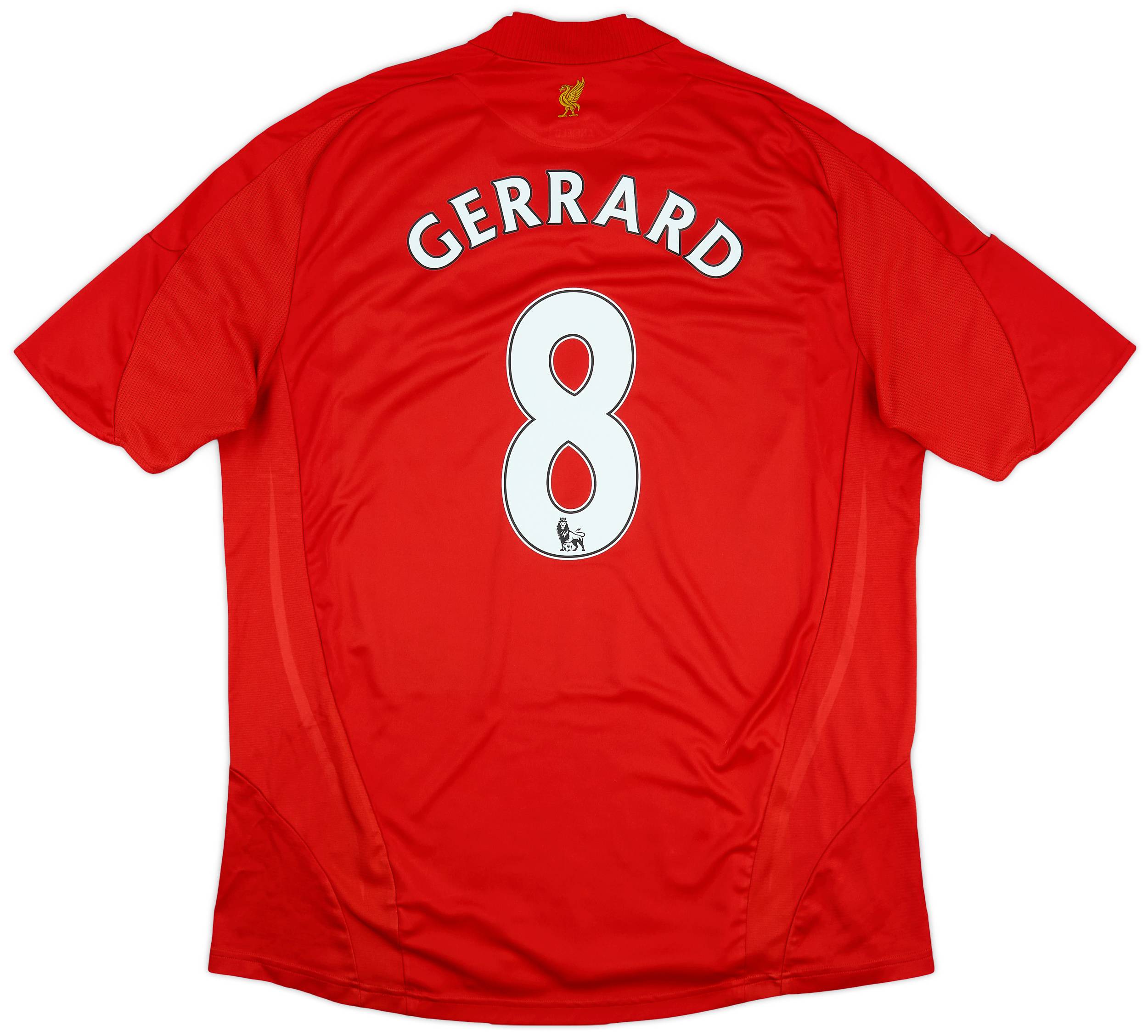 2008-10 Liverpool Home Shirt Gerrard #8 - 7/10 - (XL)