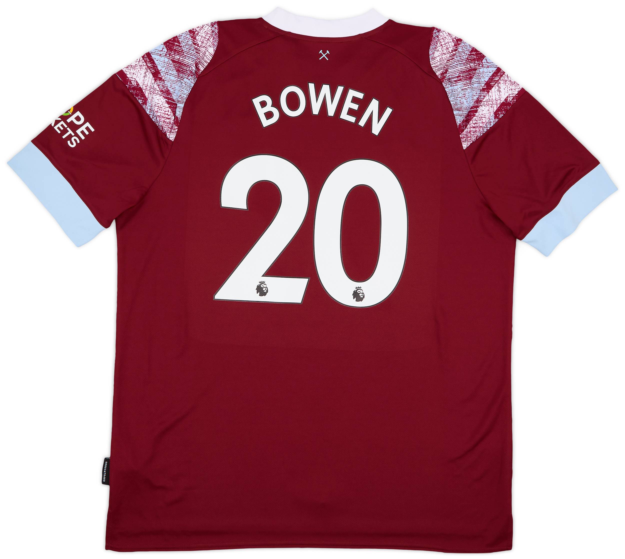 2022-23 West Ham Home Shirt Bowen #20 (XXL)