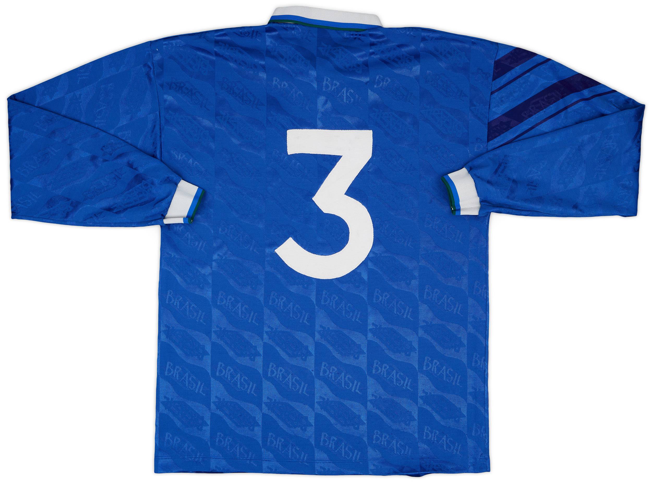 1991-93 Brazil Match Issue Away L/S Shirt #3
