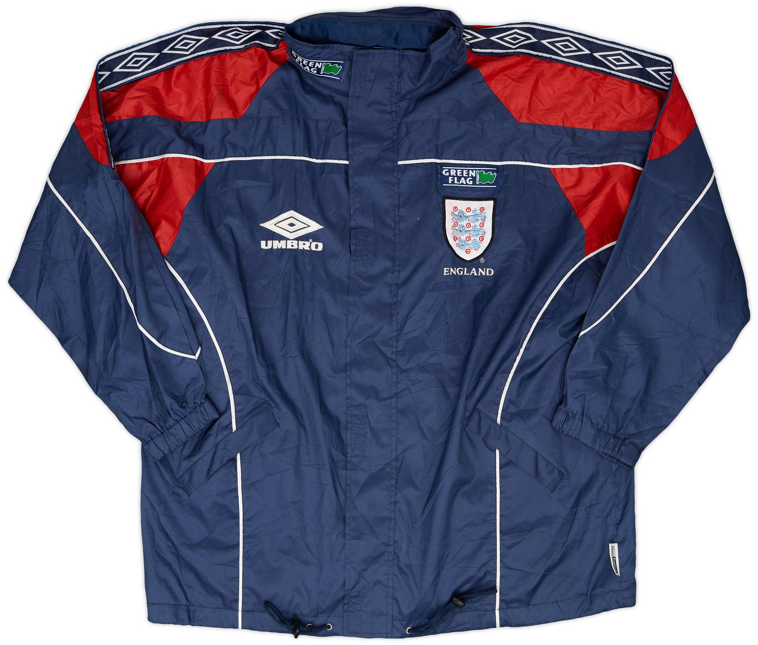1995-97 England Umbro Hooded Rain Jacket - 7/10 - (L)