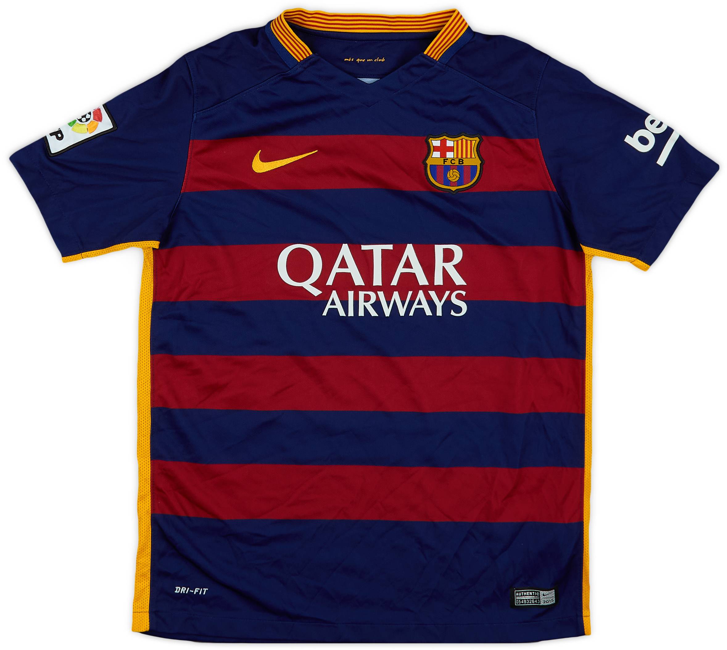 2015-16 Barcelona Home Shirt - 9/10 - (L.Boys)