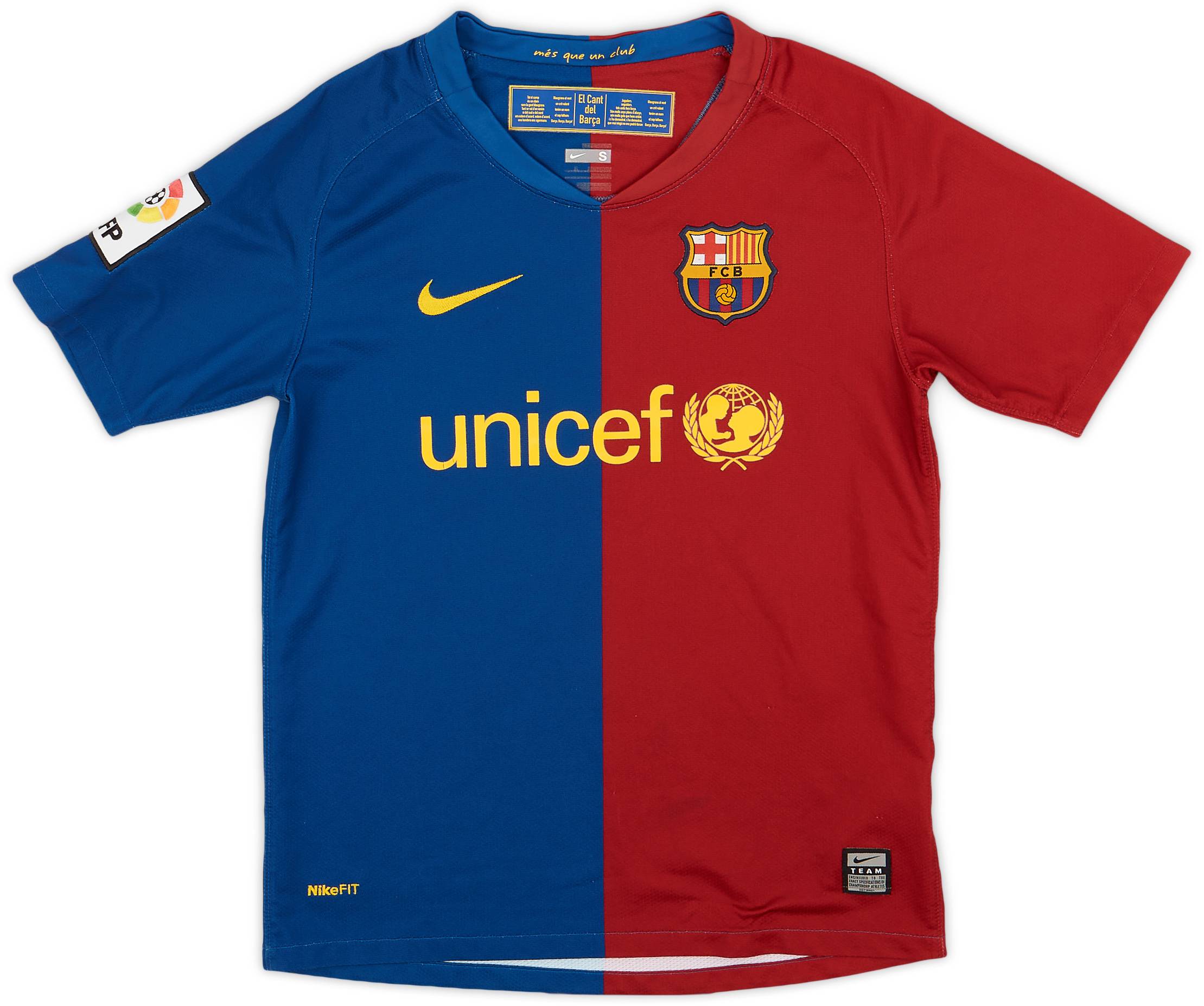 2008-09 Barcelona Home Shirt - 7/10 - (S.Boys)