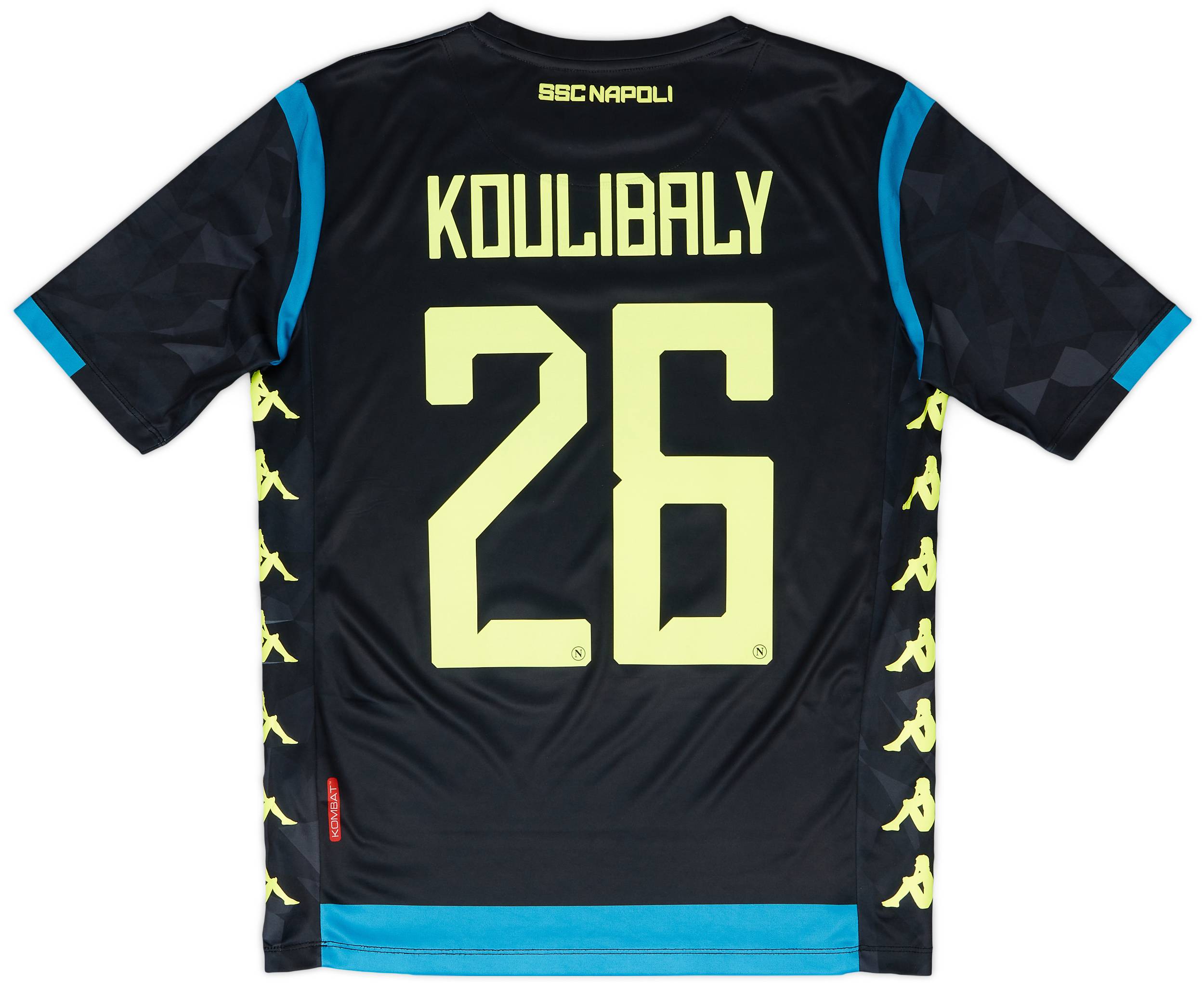 2018 19 Napoli Away European Shirt Koulibaly 26 7 10 M