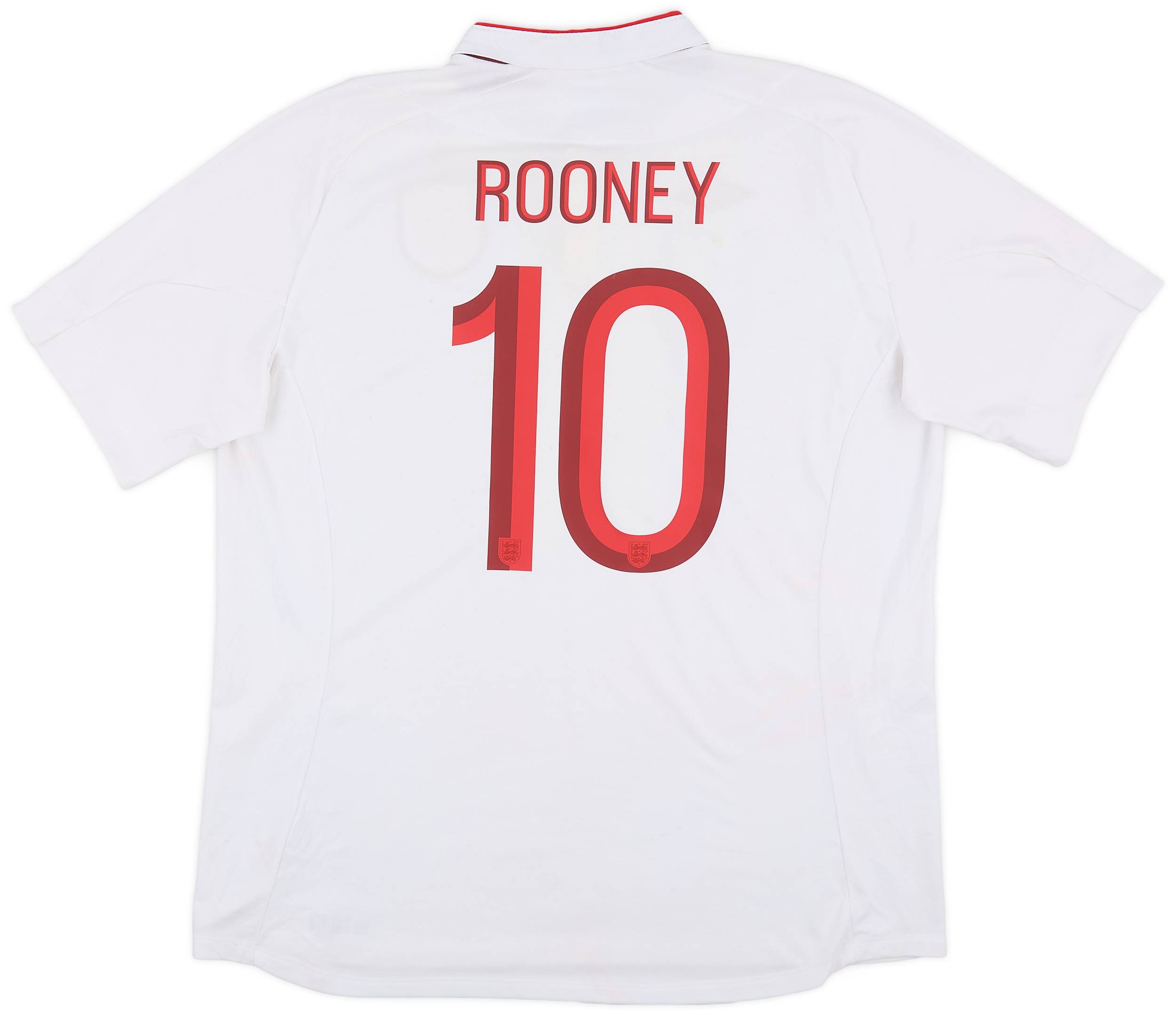 2012-13 England Home Shirt Rooney #10 - 6/10 - (XXL)