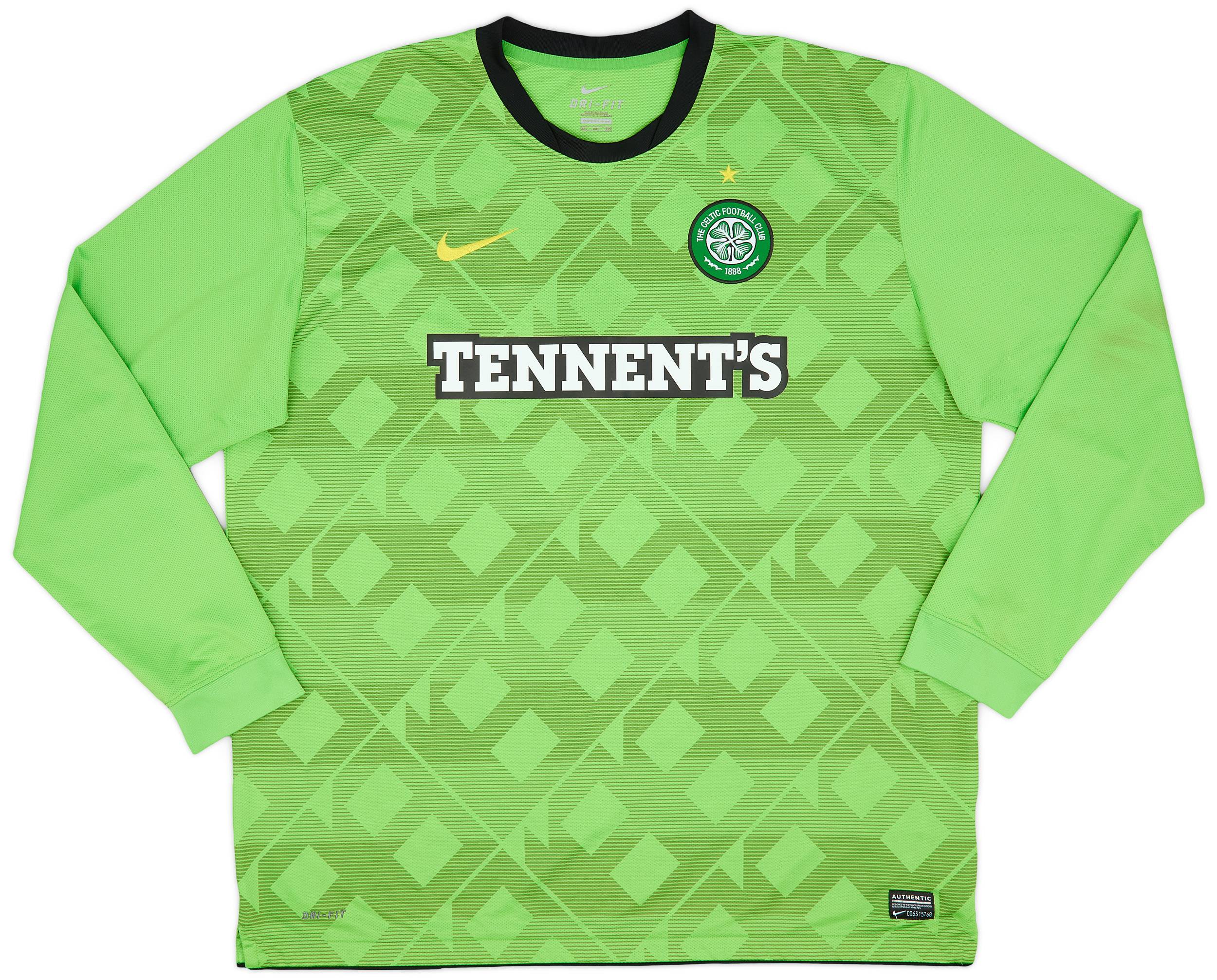 2010 11 Celtic Away L S Shirt 7 10 XXL