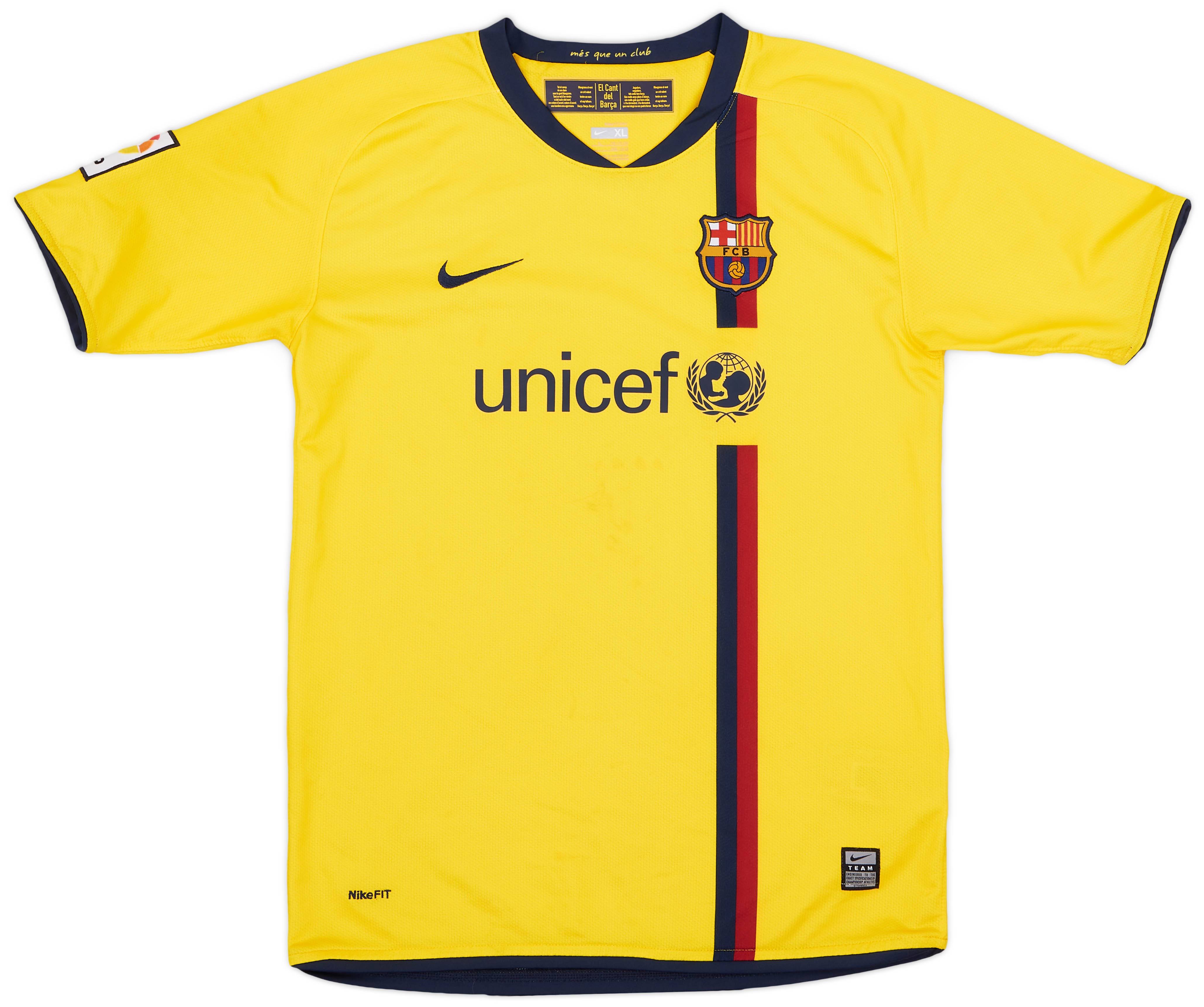 2008-10 Barcelona Away Shirt - 7/10 - (XL.Boys)