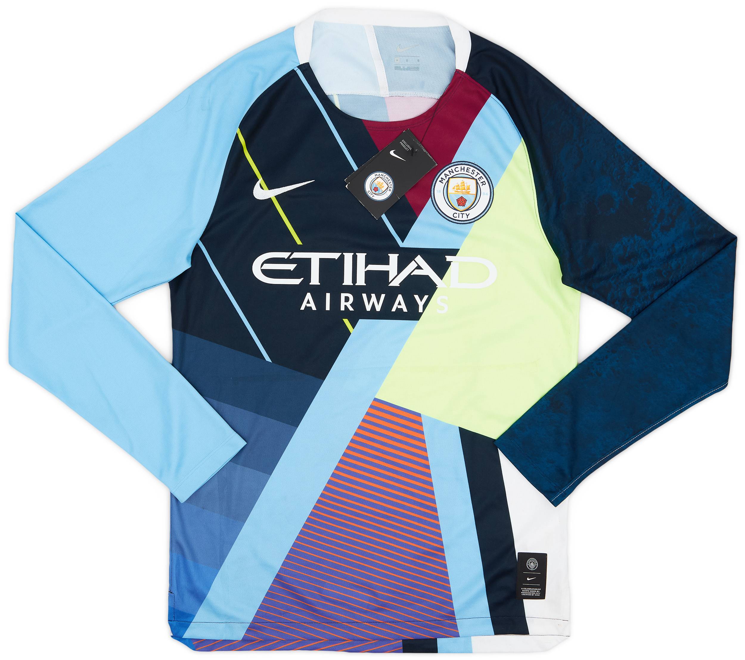 2019 Manchester City Nike Mash-Up L/S Training Shirt (M)