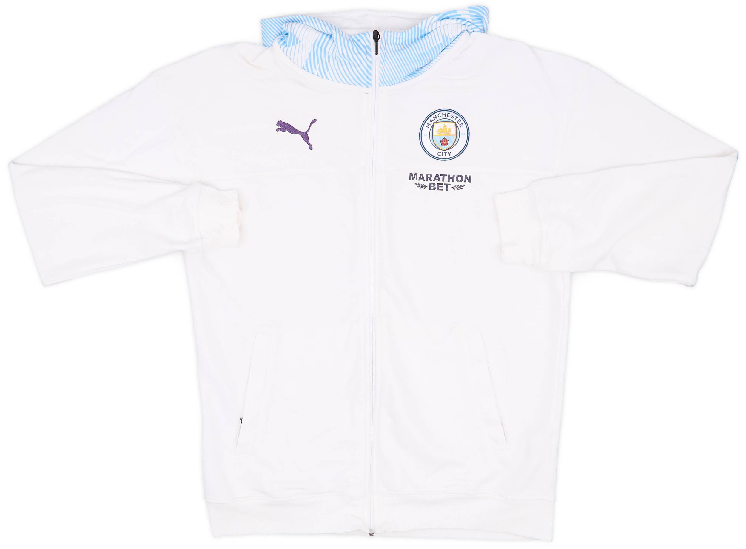 2019-20 Manchester City Puma Hooded Track Jacket 6/10 (M)