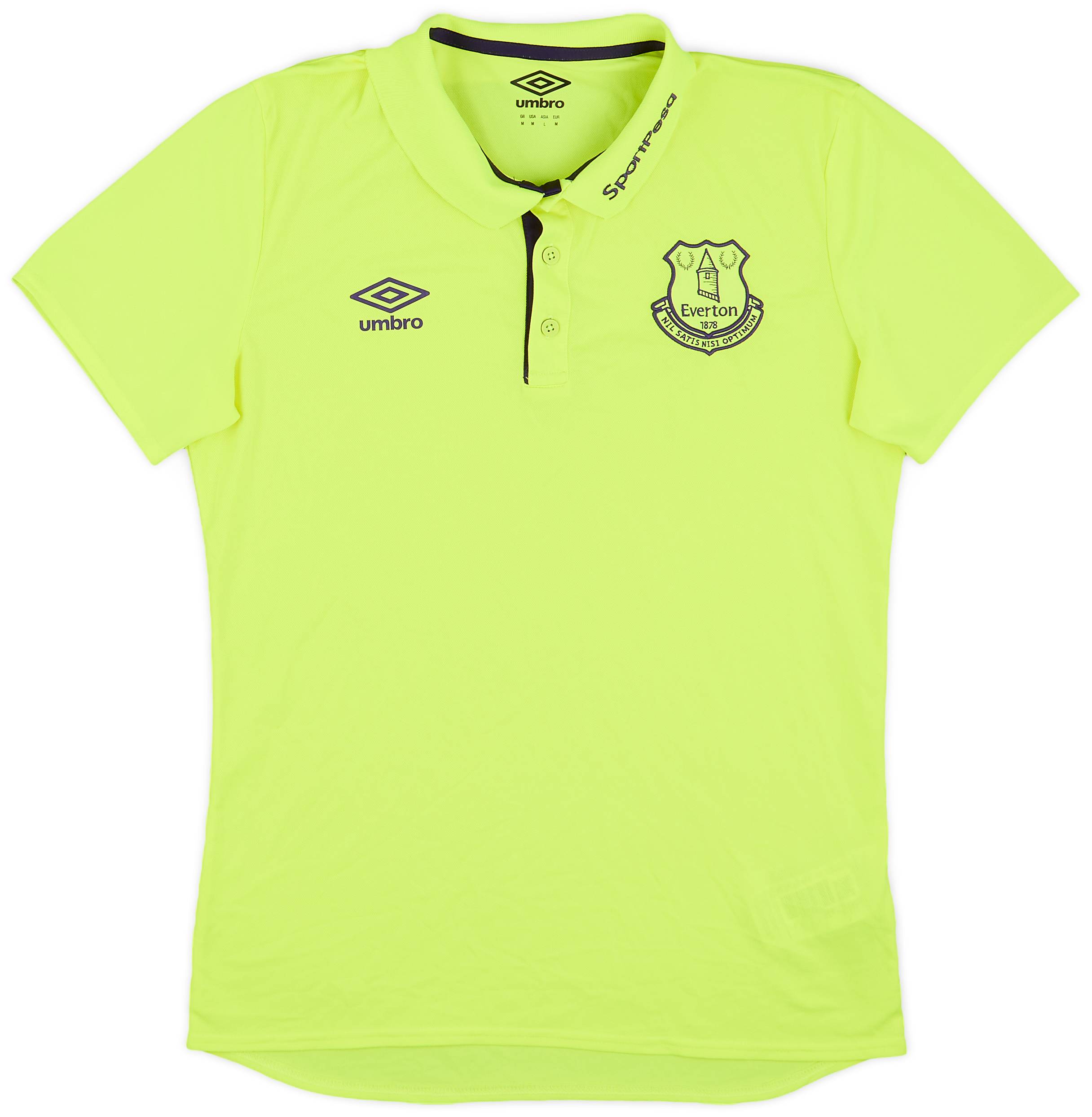 2018-19 Everton Umbro Polo Shirt - 9/10 - (M)