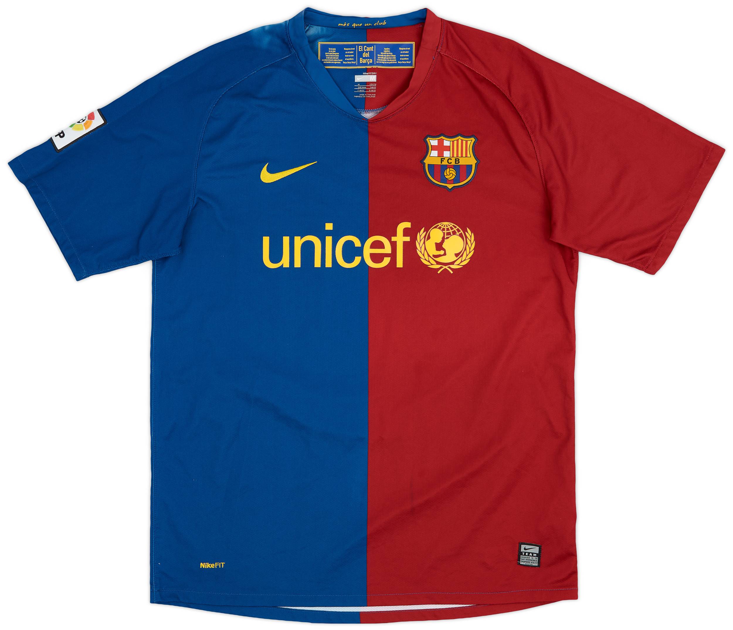 2008-09 Barcelona Home Shirt Messi #10 - 8/10 - (M)
