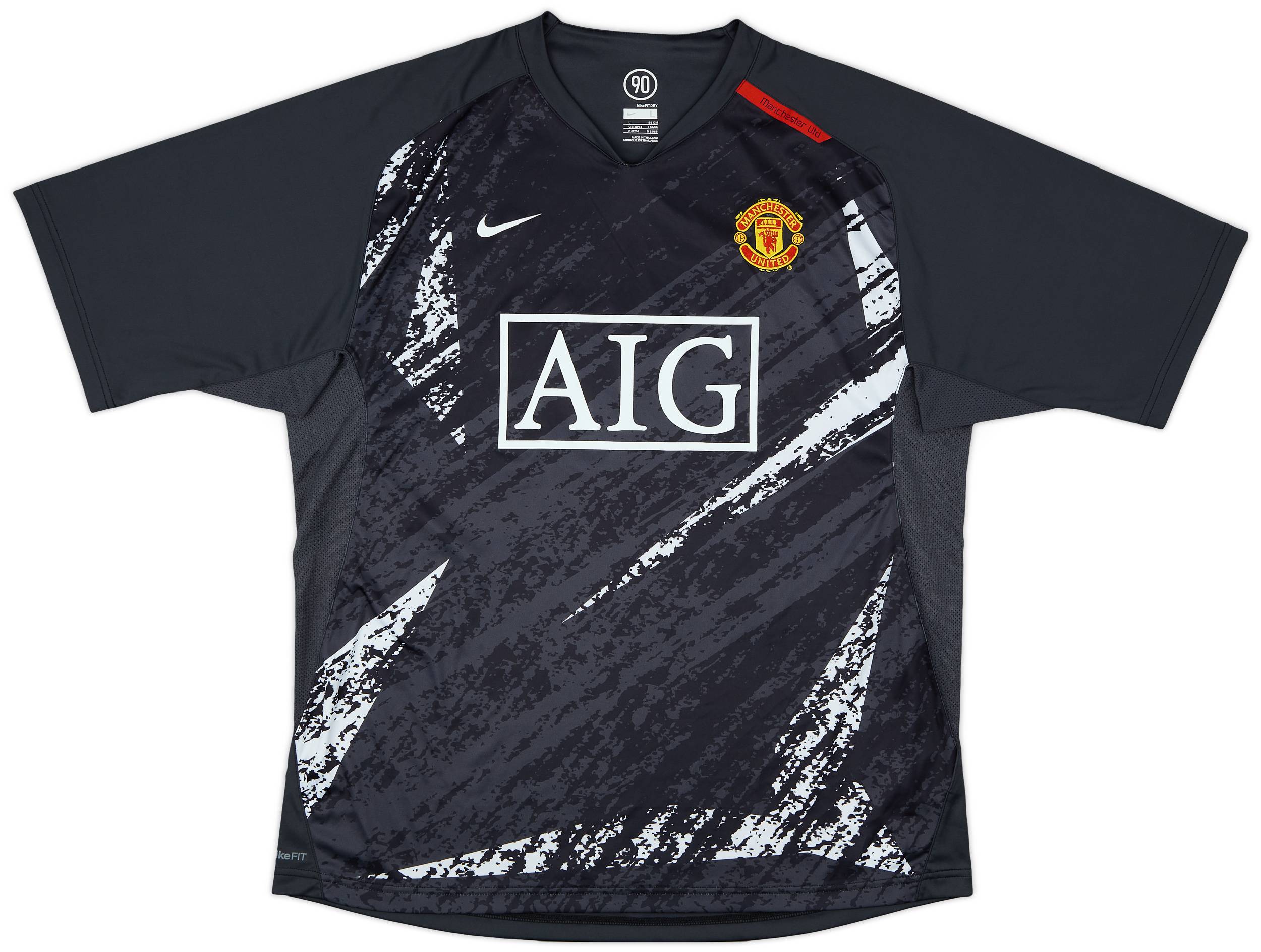 2007-08 Manchester United Nike Training Shirt - 9/10 - (L)