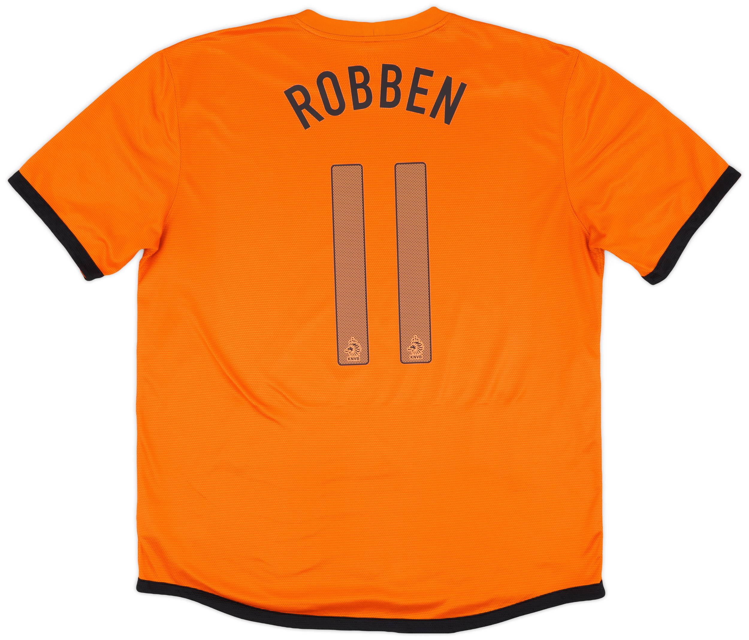 2012-13 Netherlands Home Shirt Robben #11 - 5/10 - (XL)