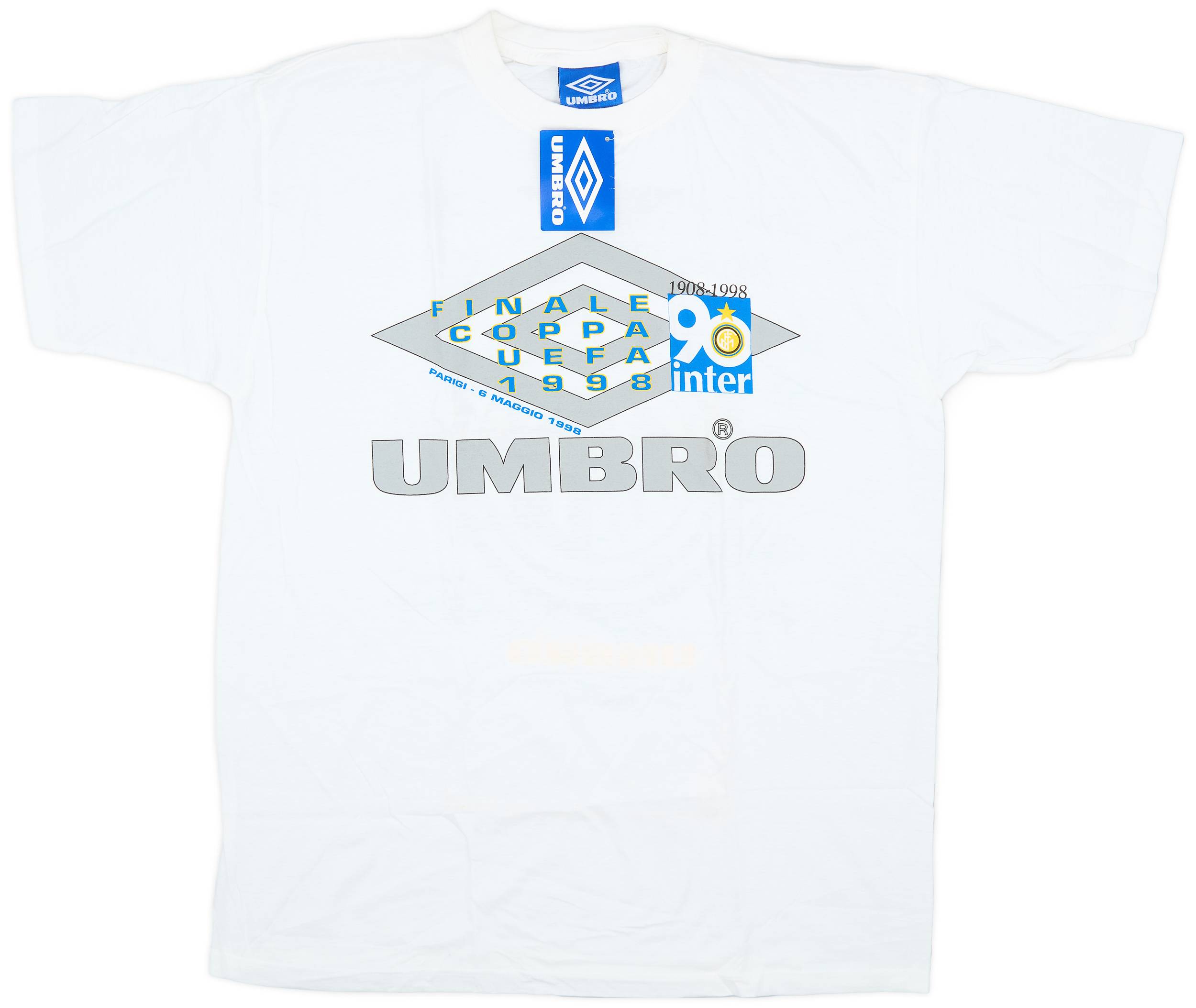 1998 Inter Milan Umbro Graphic 'Signed' Fan Tee (XL)
