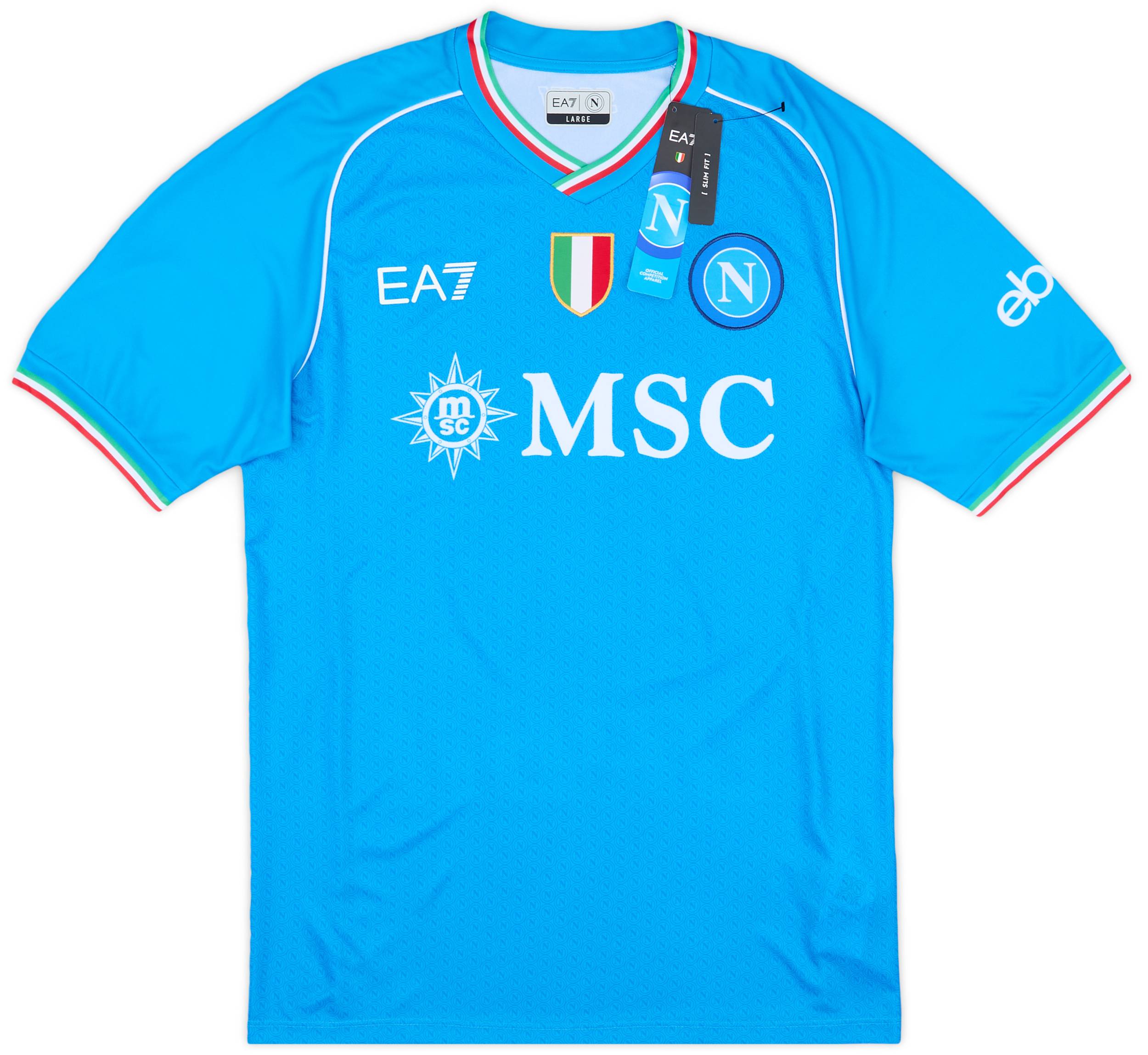 ナポリ KVARATSKHELIA 77番 ユニフォーム 2023-24 Napoli Third Shirt Kvaratskhelia #77 (L)