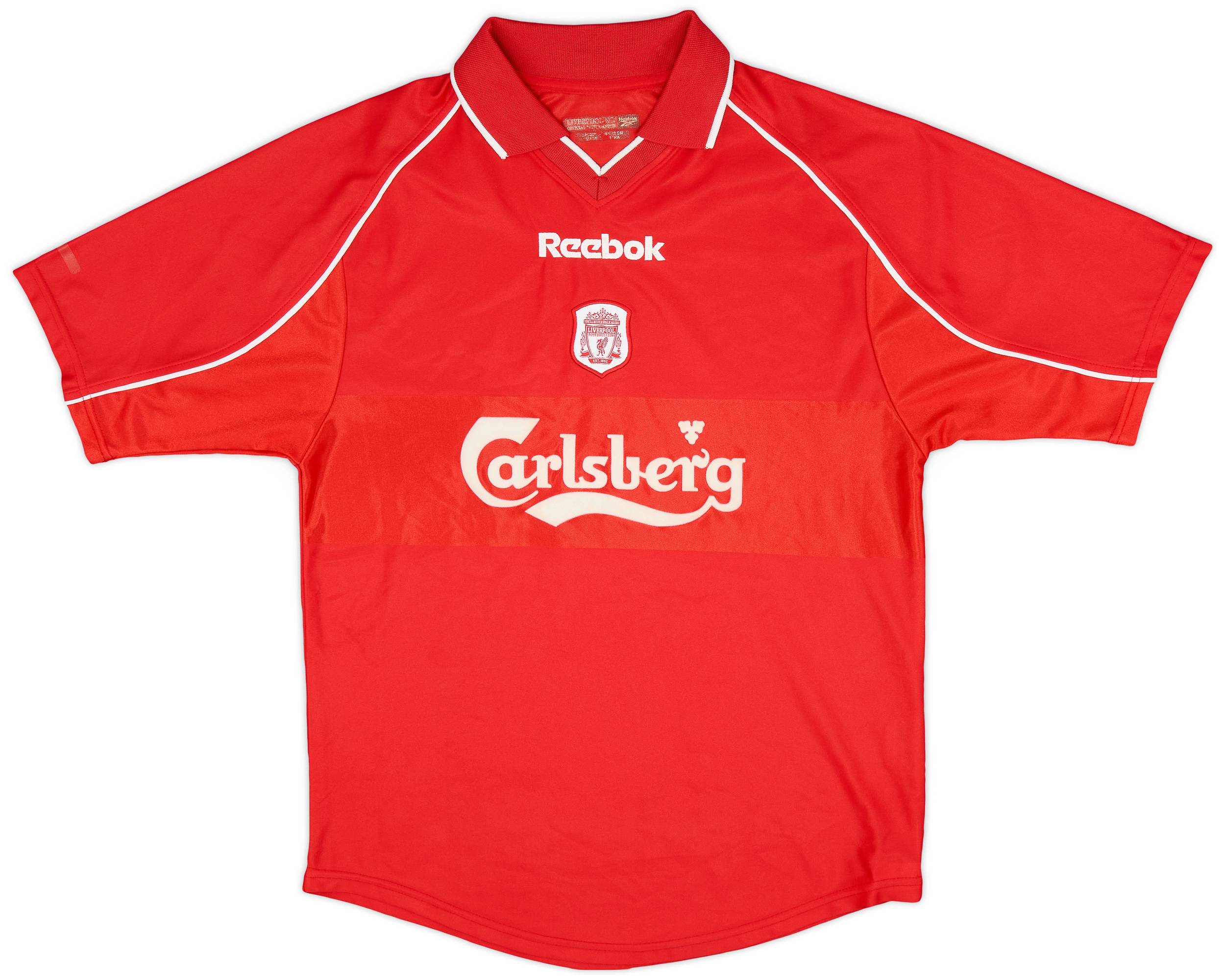 2000-02 Liverpool Home Shirt - 8/10 - (XL.Boys)