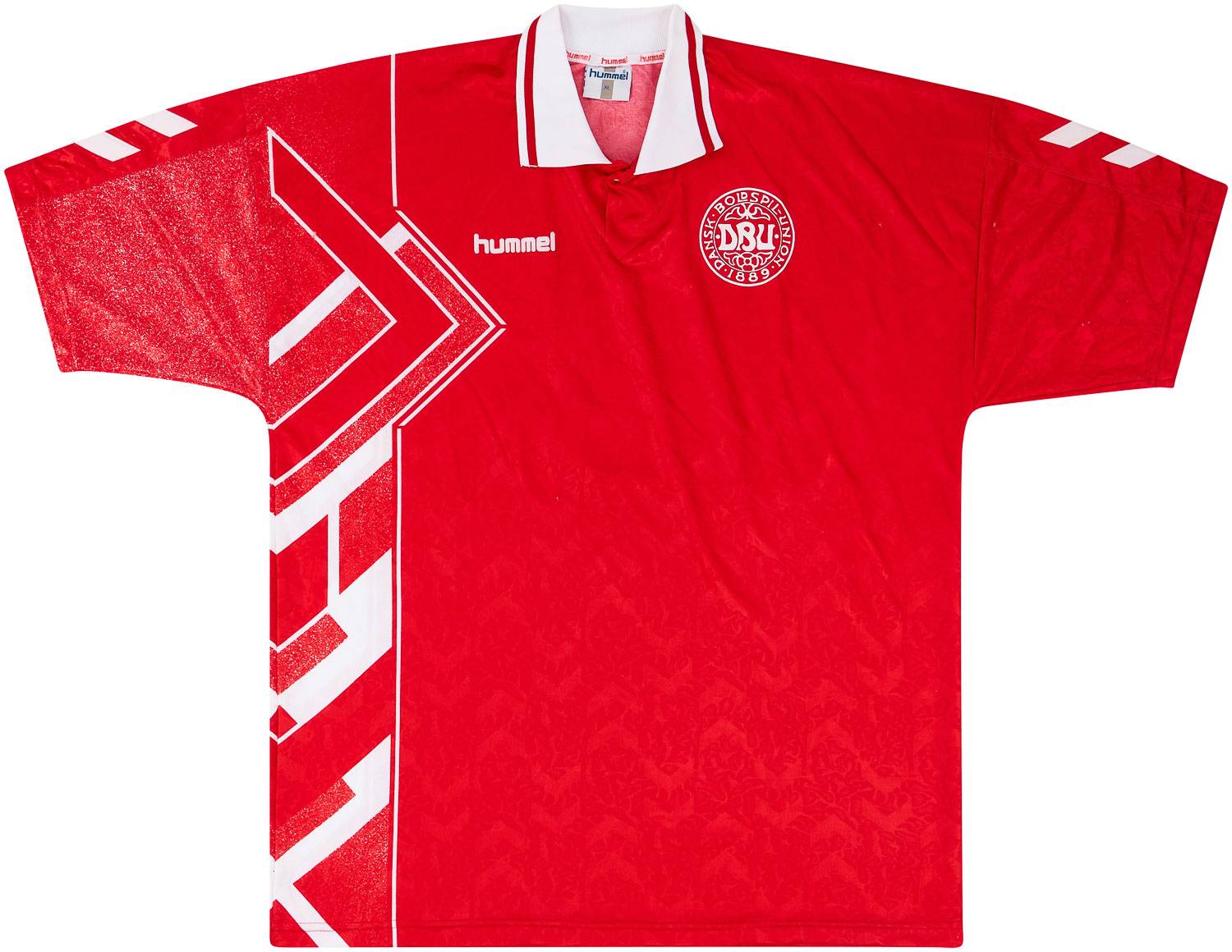 1994-96 Denmark Match Issue Home Shirt #2 (Helveg)