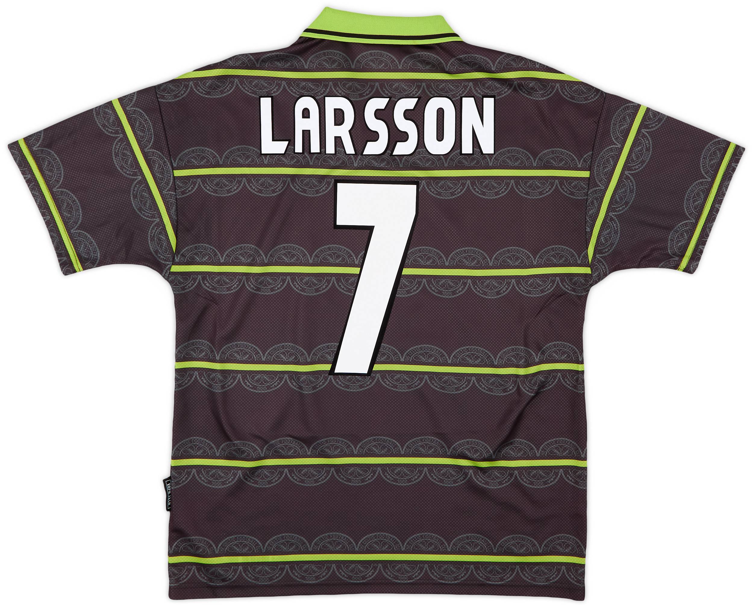 1998-99 Celtic Away Shirt Larsson #7 - 6/10 - (M)