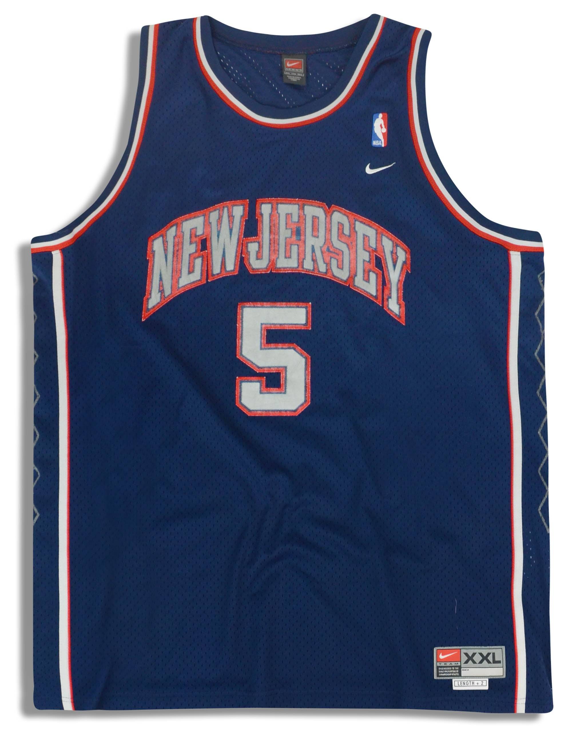 2001-04 New Jersey Nets Kidd #5 Nike Swingman Jersey (Away) XXL