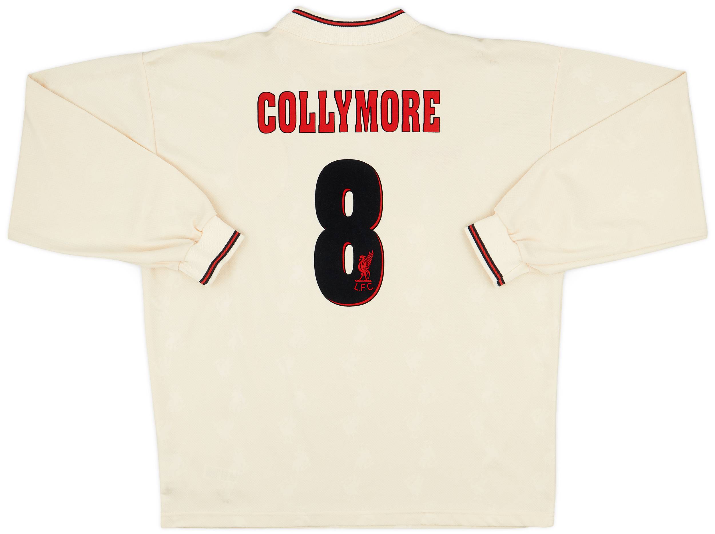 1996-97 Liverpool Away L/S Shirt Collymore #8 - 8/10 - (XL)