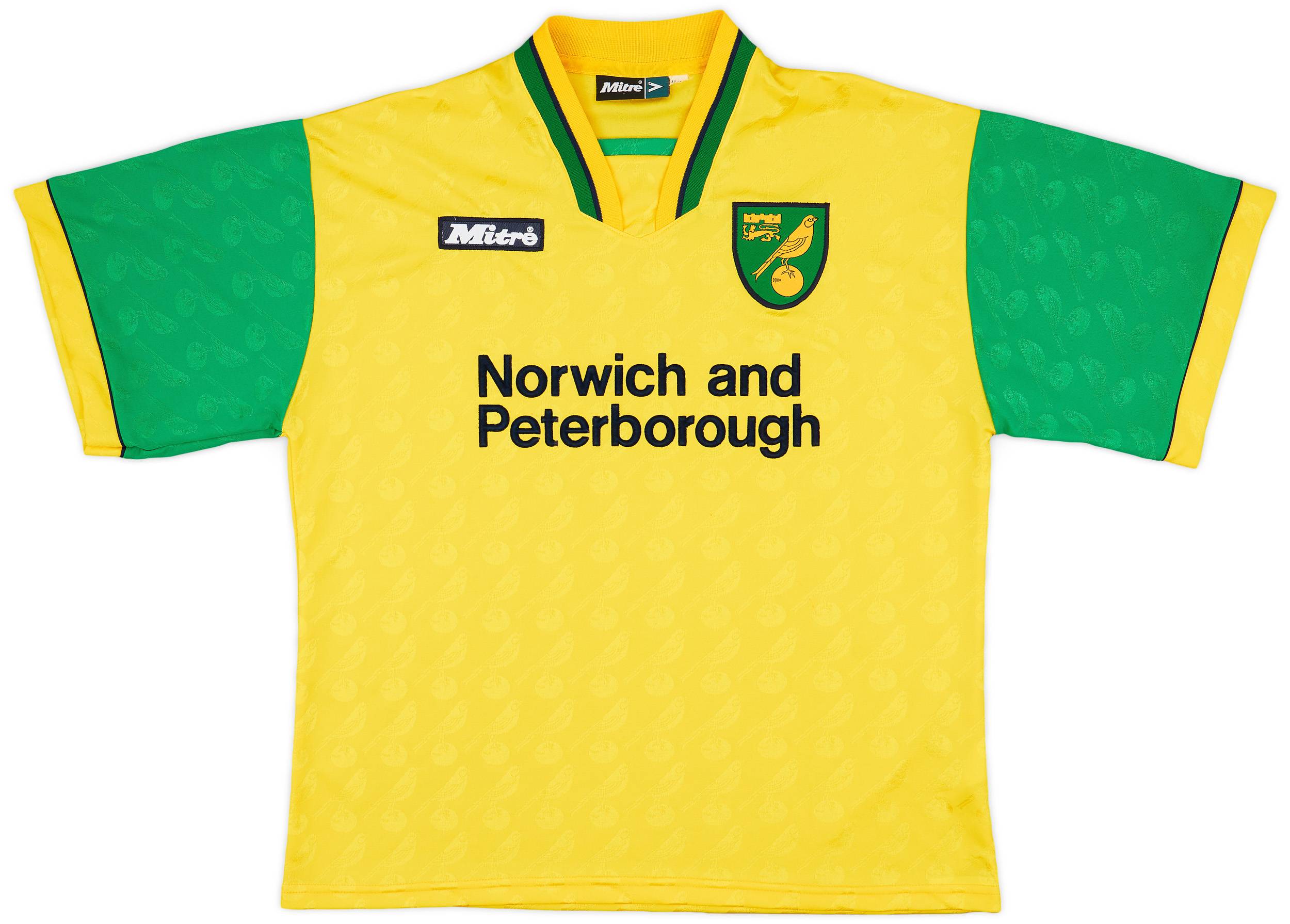 1996-97 Norwich Home Shirt - 9/10 - (L)