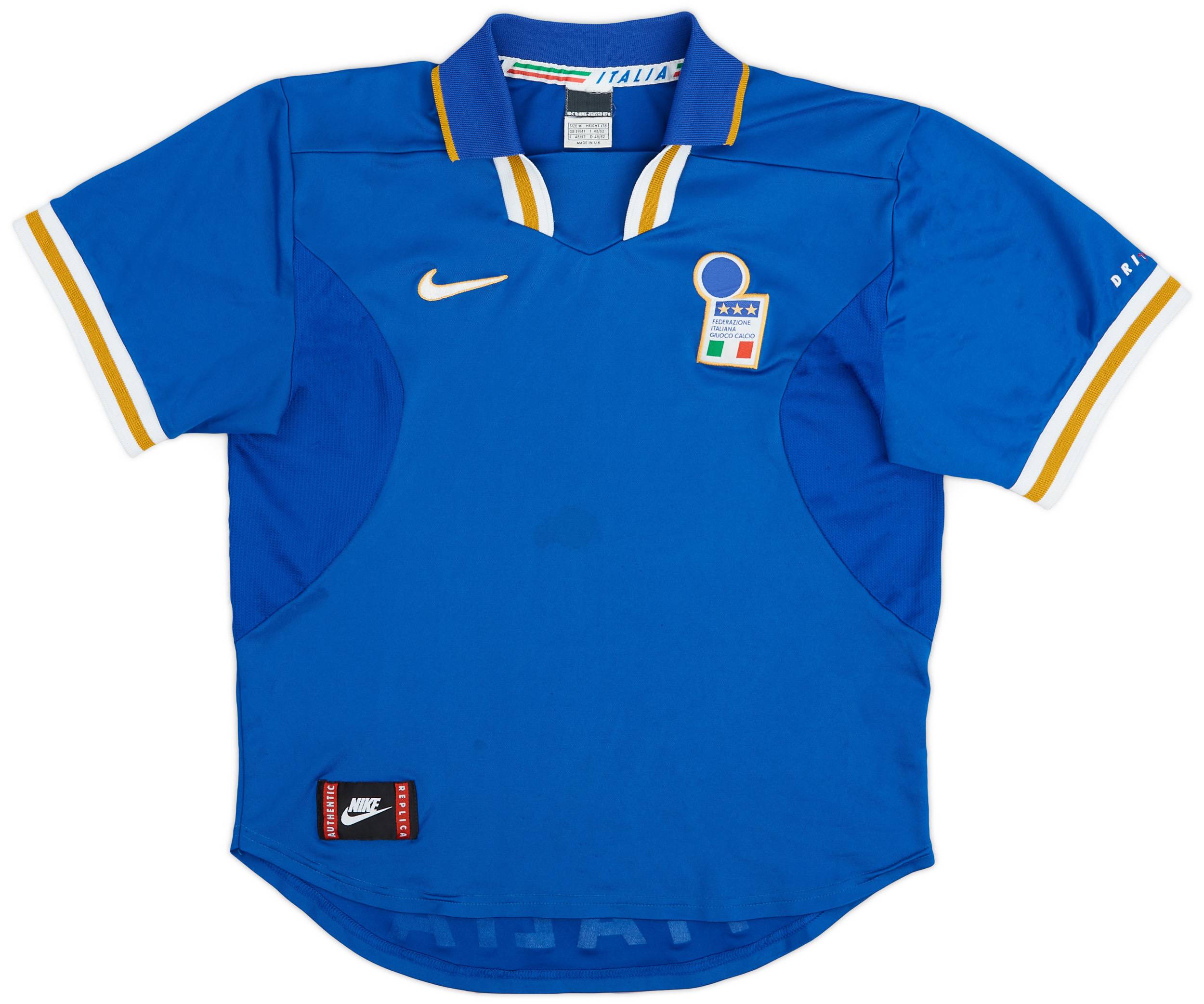 Italy NIKE 96-97 Home kit イタリア代表 1996-97 Italy Home Shirt - 9/10 - (M)