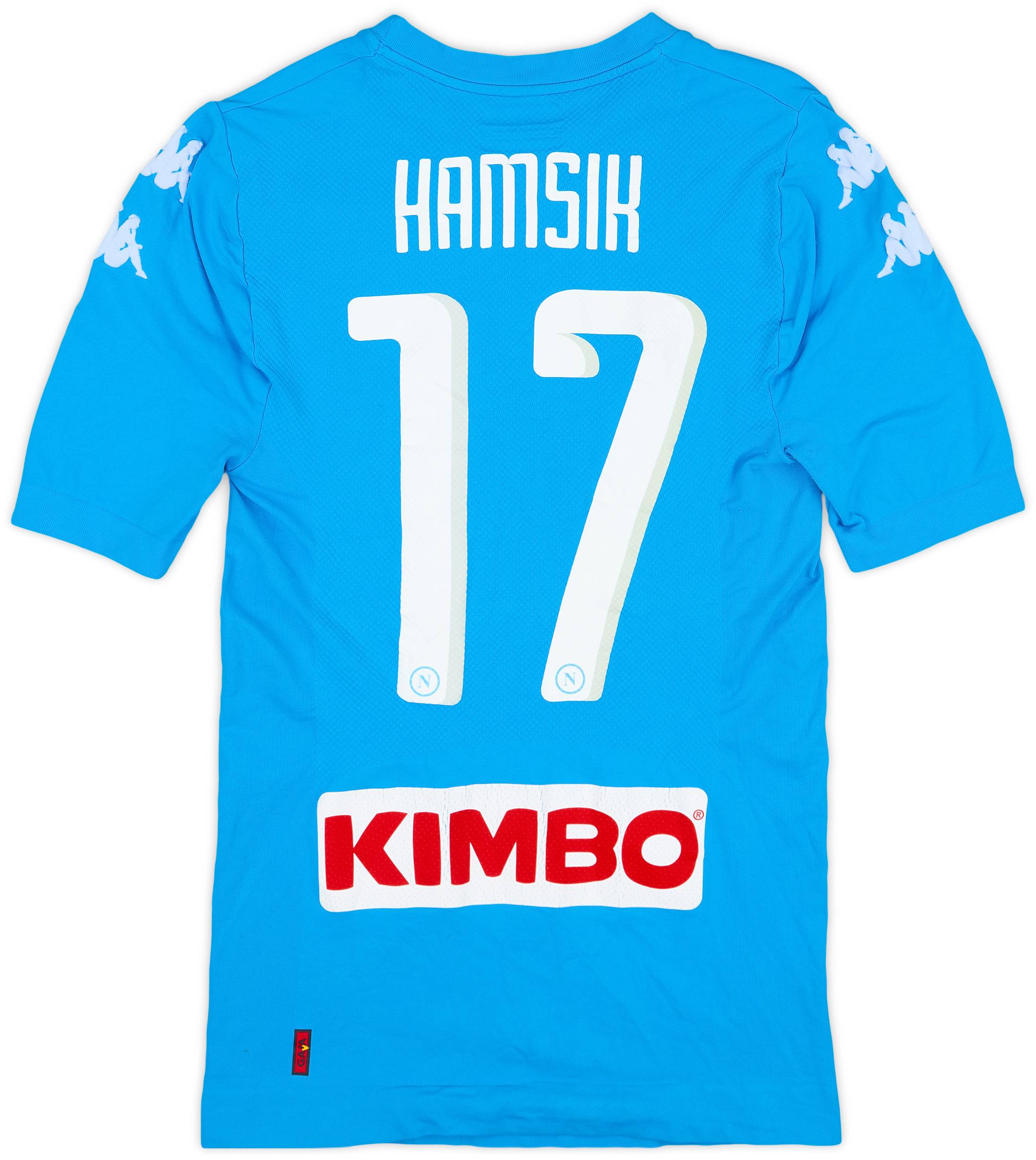 2016-17 Napoli Authentic Home Shirt Hamsik #17 - 7/10 - (XL/XXL)